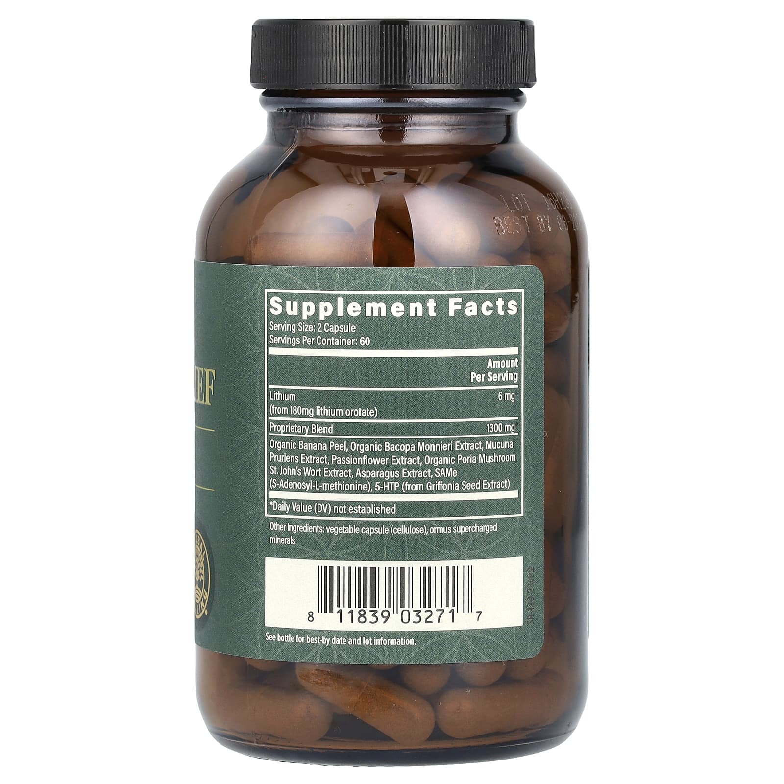 Global Healing, улучшенное средство для снятия стресса, 120 капсул