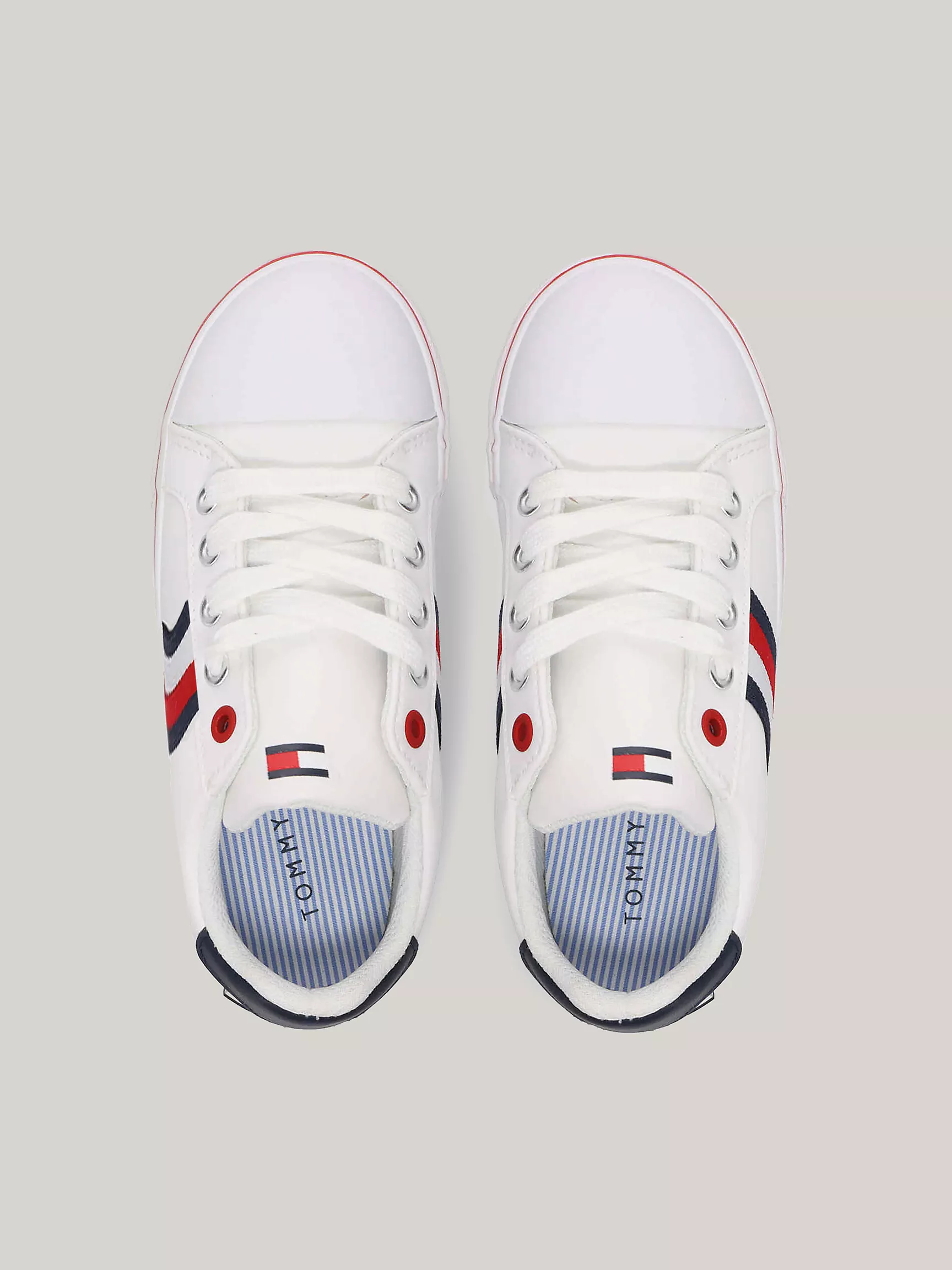 Кроссовки Tommy Hilfiger для мальчиков и девочек, Детские вулканизированные белые кеды