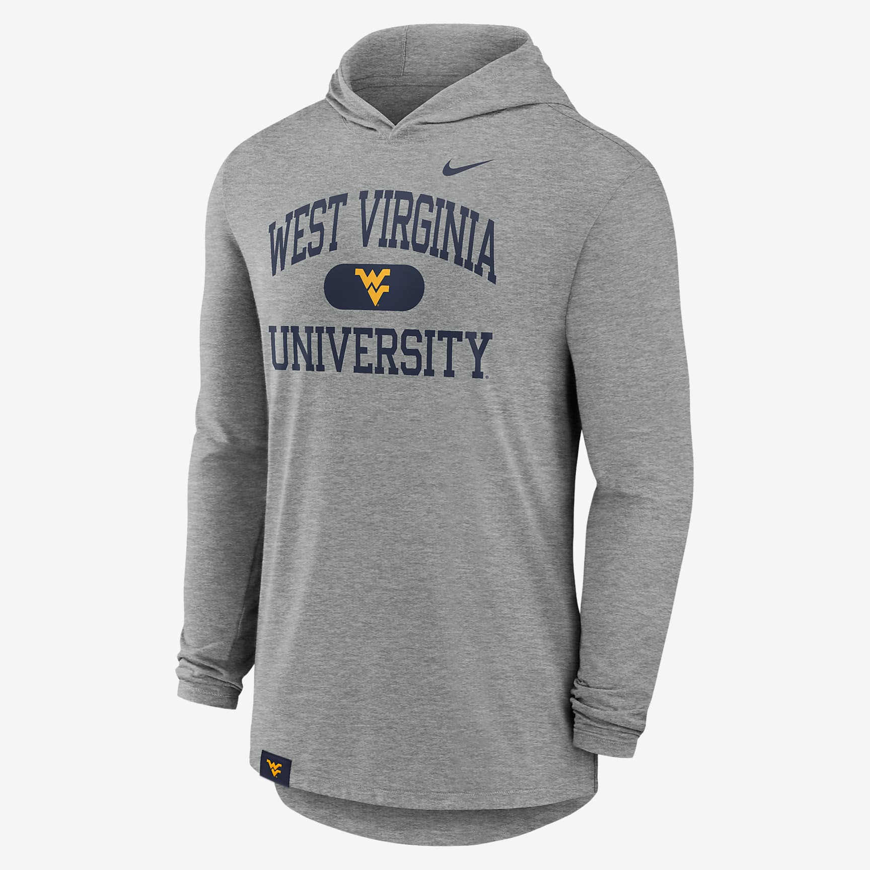 West Virginia Mountaineers Blitz Men's Nike Dri-FIT College Long-Sleeve Hooded T-Shirt