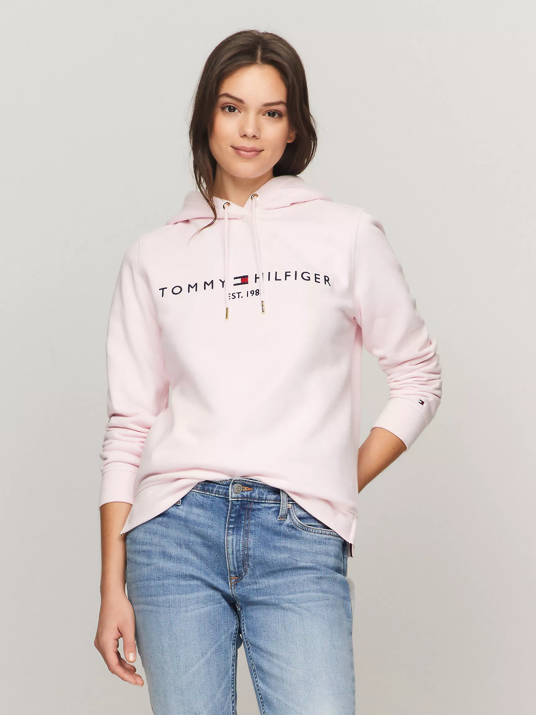 Женское худи Tommy Hilfiger, Худи с вышитым логотипом Tommy