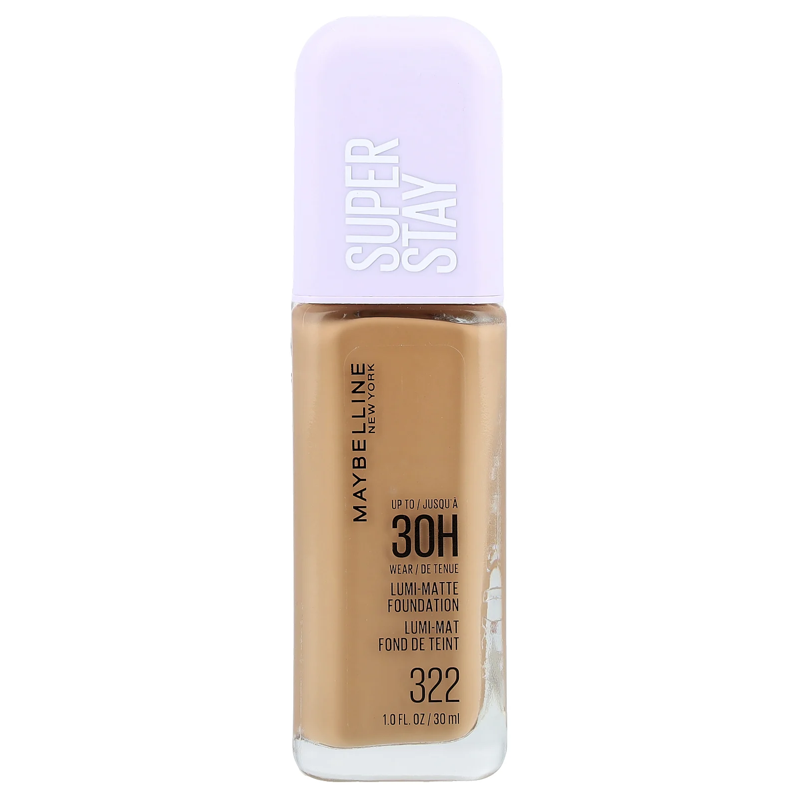 Maybelline, Super Stay, тональный крем сияющий, матовый, тон 322, 30 мл (1 жидк. унция)