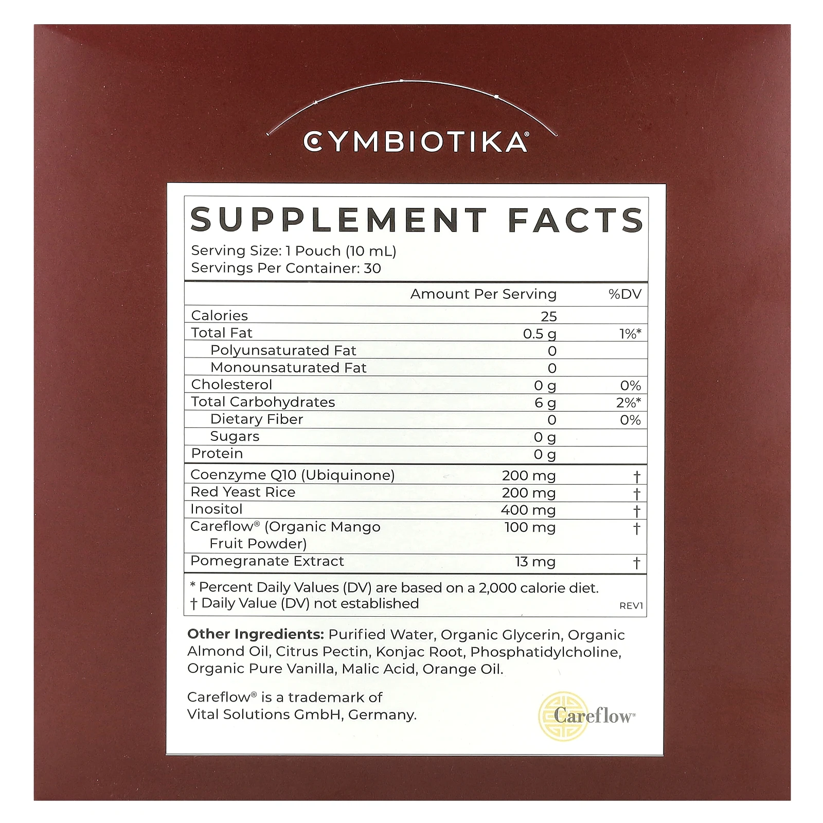 Cymbiotika, Heart Health, апельсиновый крем, 30 пакетиков по 10 мл (0,3 жидк. Унции)