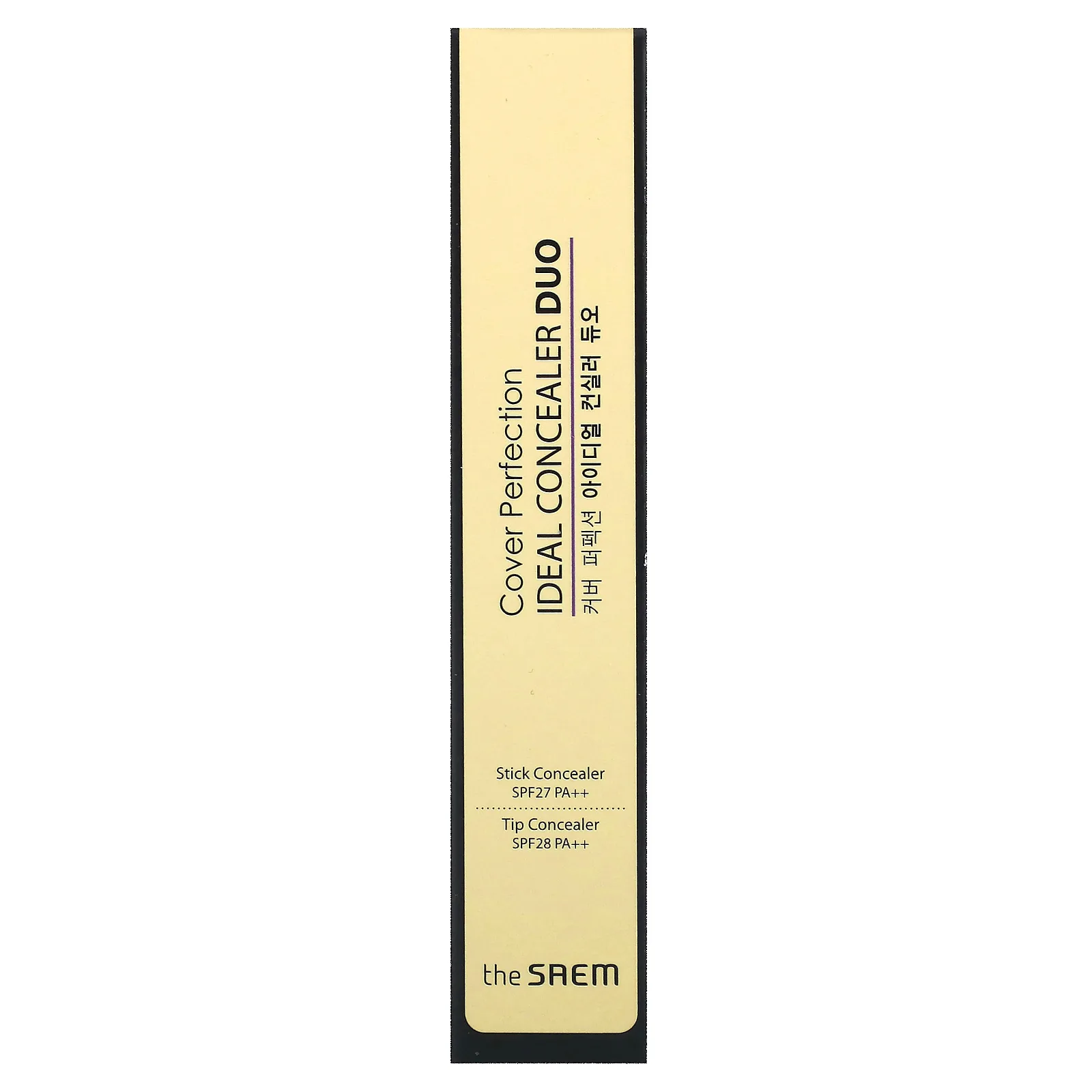 The Saem, Cover Perfection, Ideal Concealer Duo, 01 прозрачный бежевый, 1 шт.