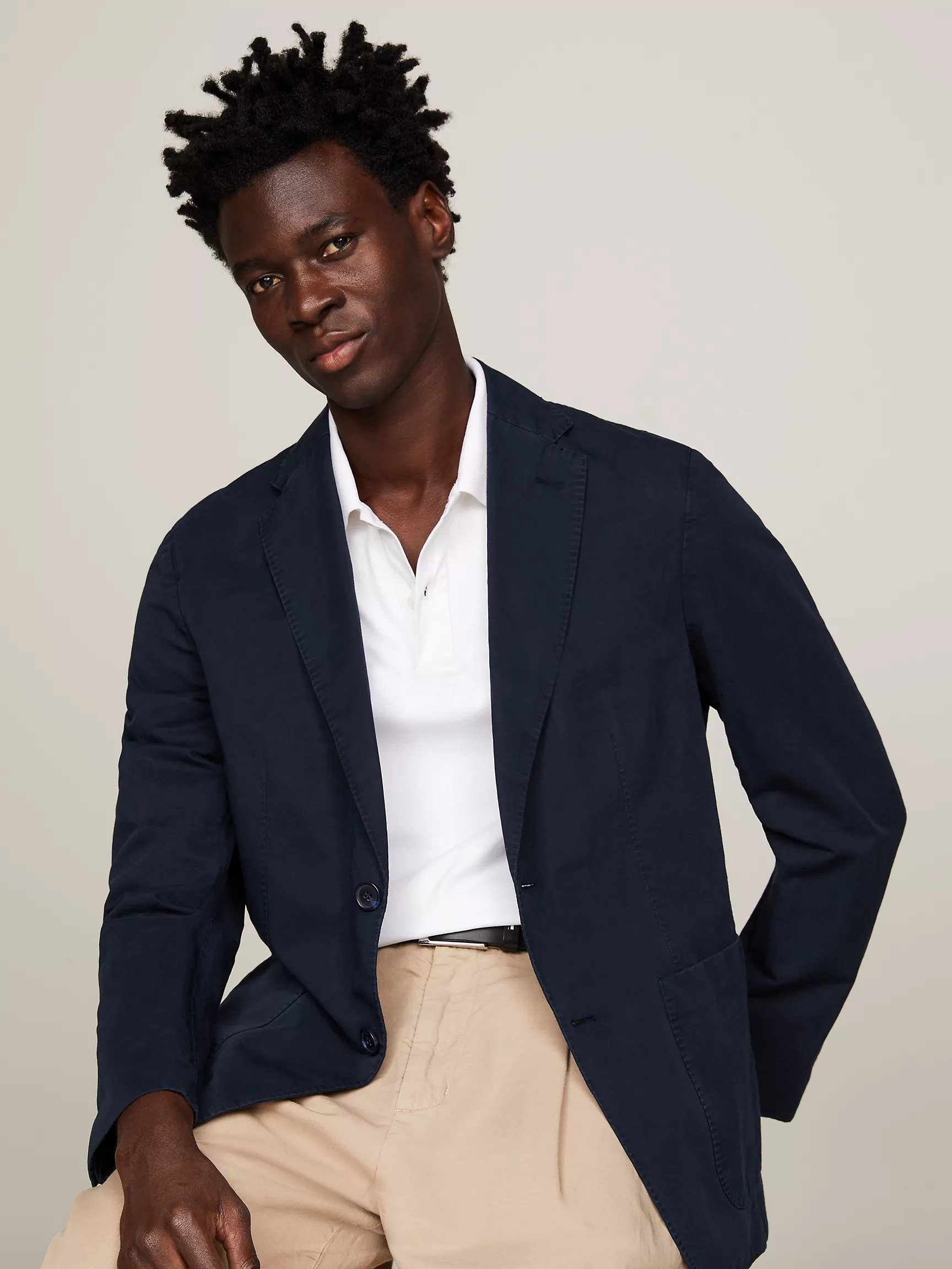 Мужской пиджак Tommy Hilfiger, Пиджак стандартного кроя из хлопка и льна