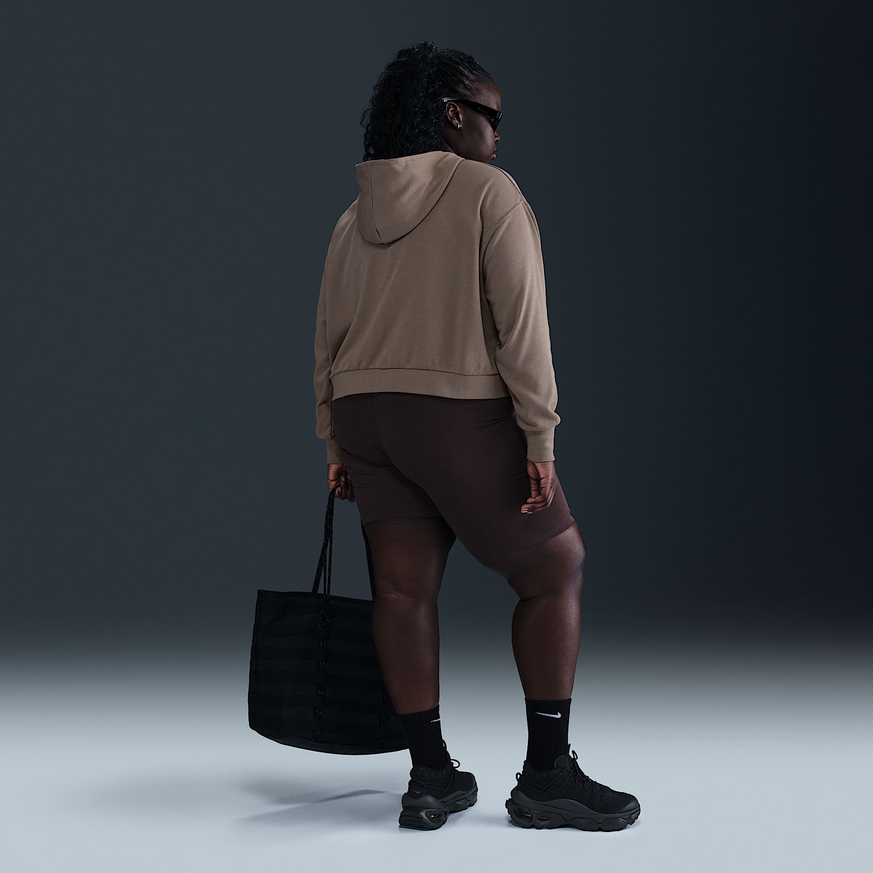 Nike Sportswear Chill Terry Women's Loose Full-Zip French Terry Hoodie (Plus Size)