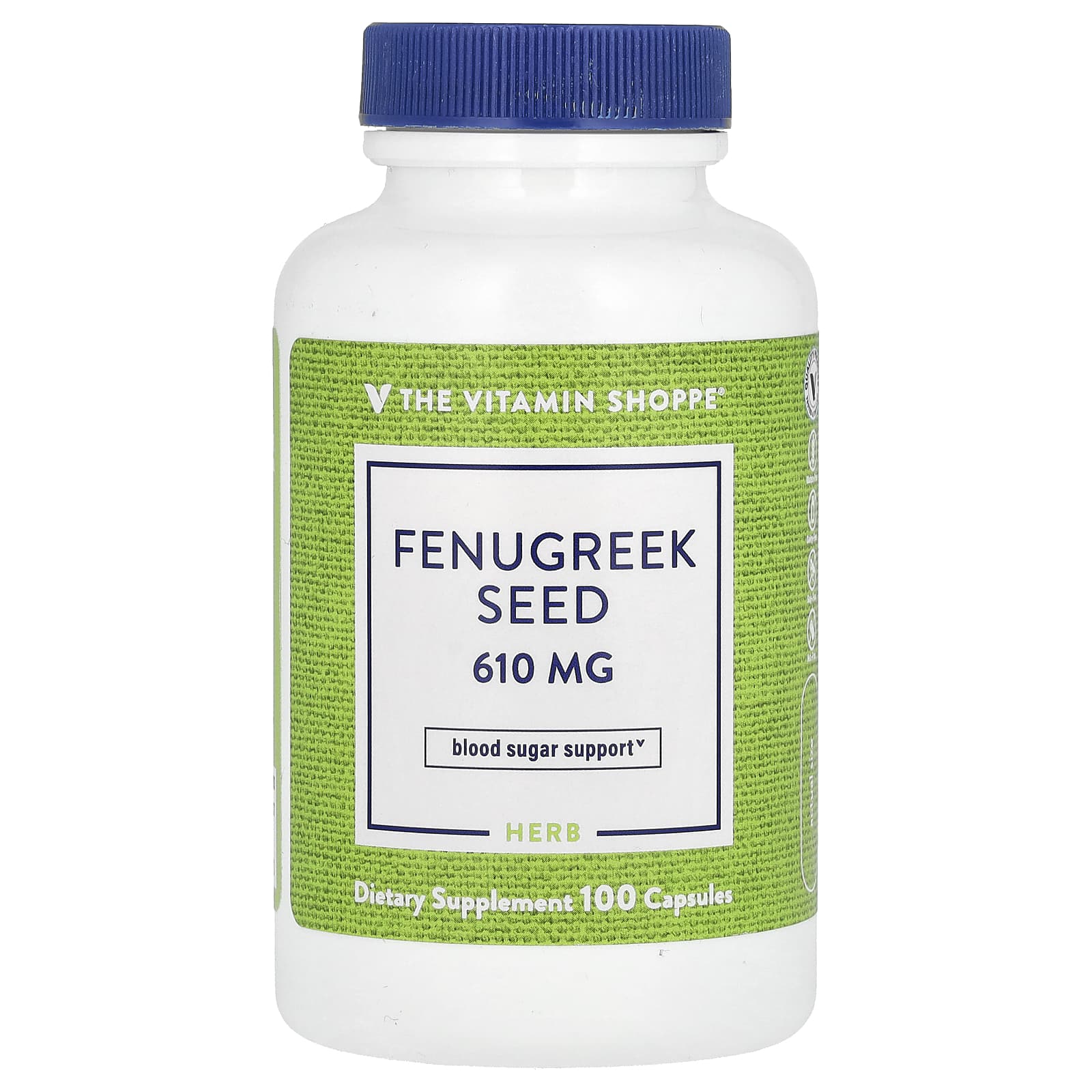 The Vitamin Shoppe, Семена пажитника, 610 мг, 100 капсул