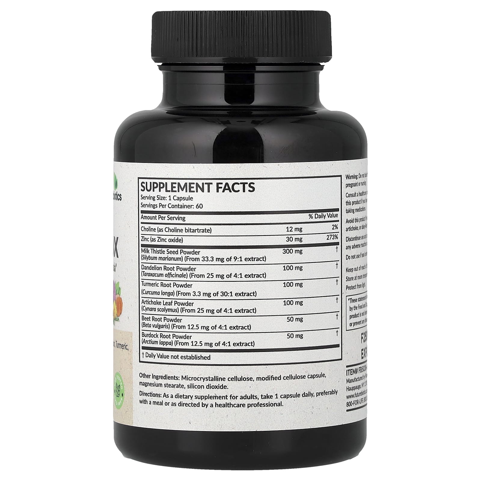 Futurebiotics, средство для детоксикации печени, 60 вегетарианских капсул