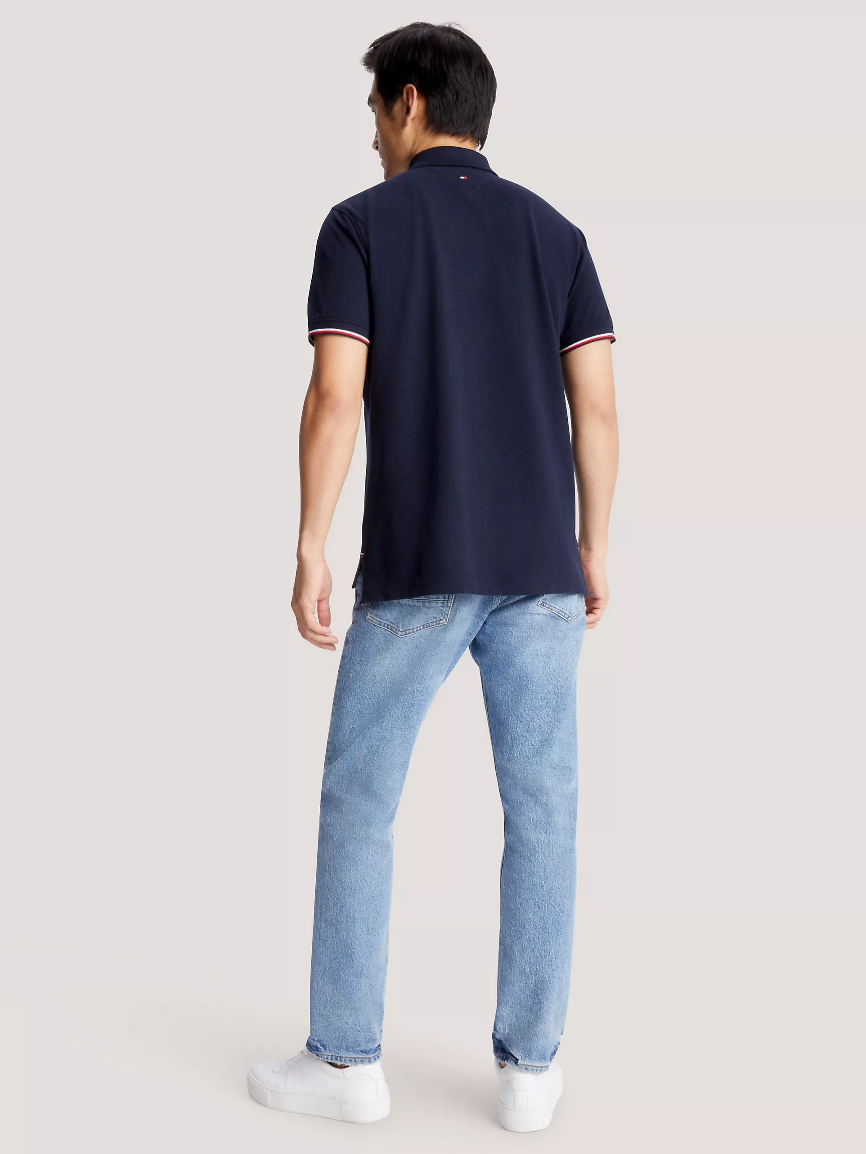 Мужское поло Tommy Hilfiger, Стандартное поло с вышитым логотипом Hilfiger