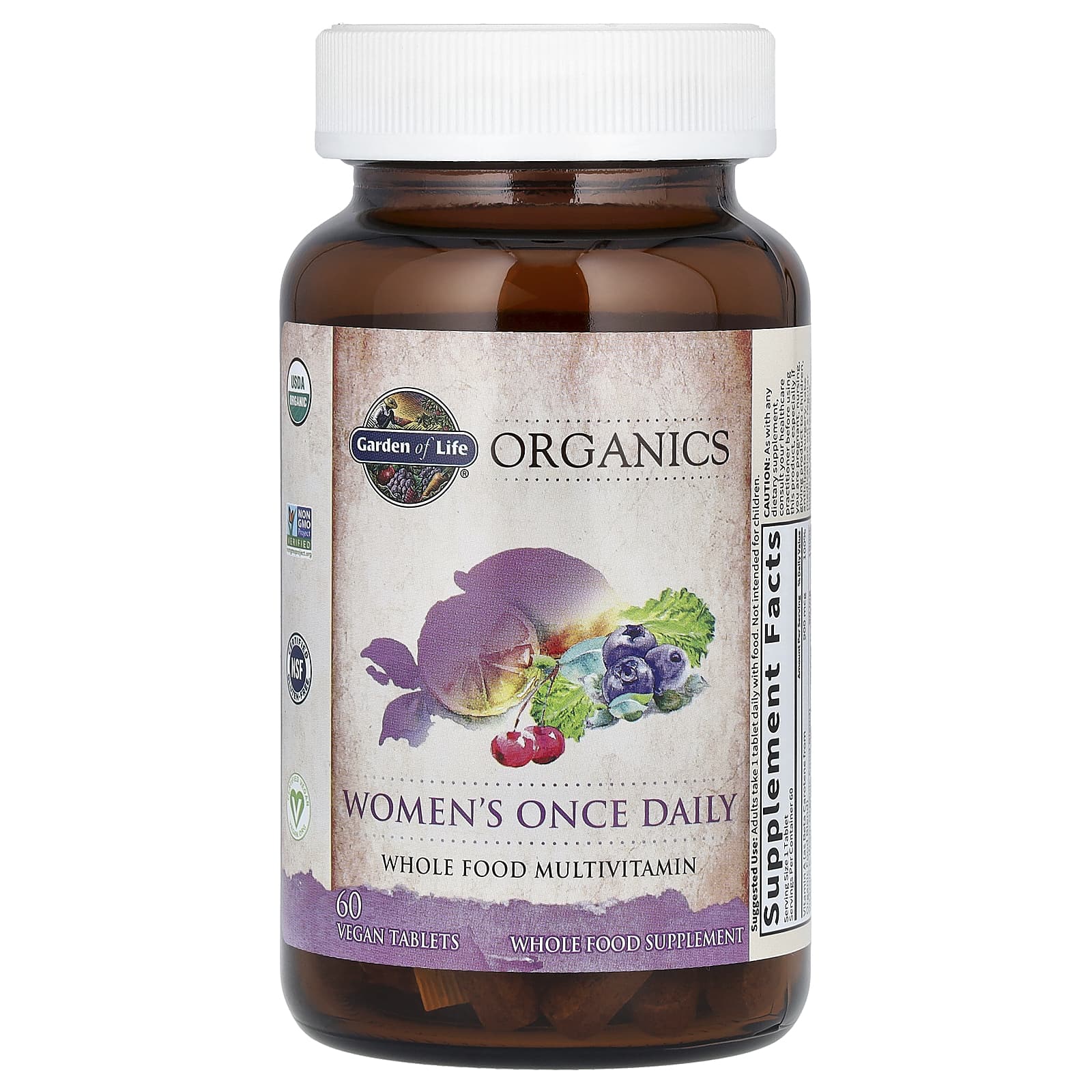 Garden of Life, MyKind Organics, для женщин, один раз в день, 60 веганских таблеток