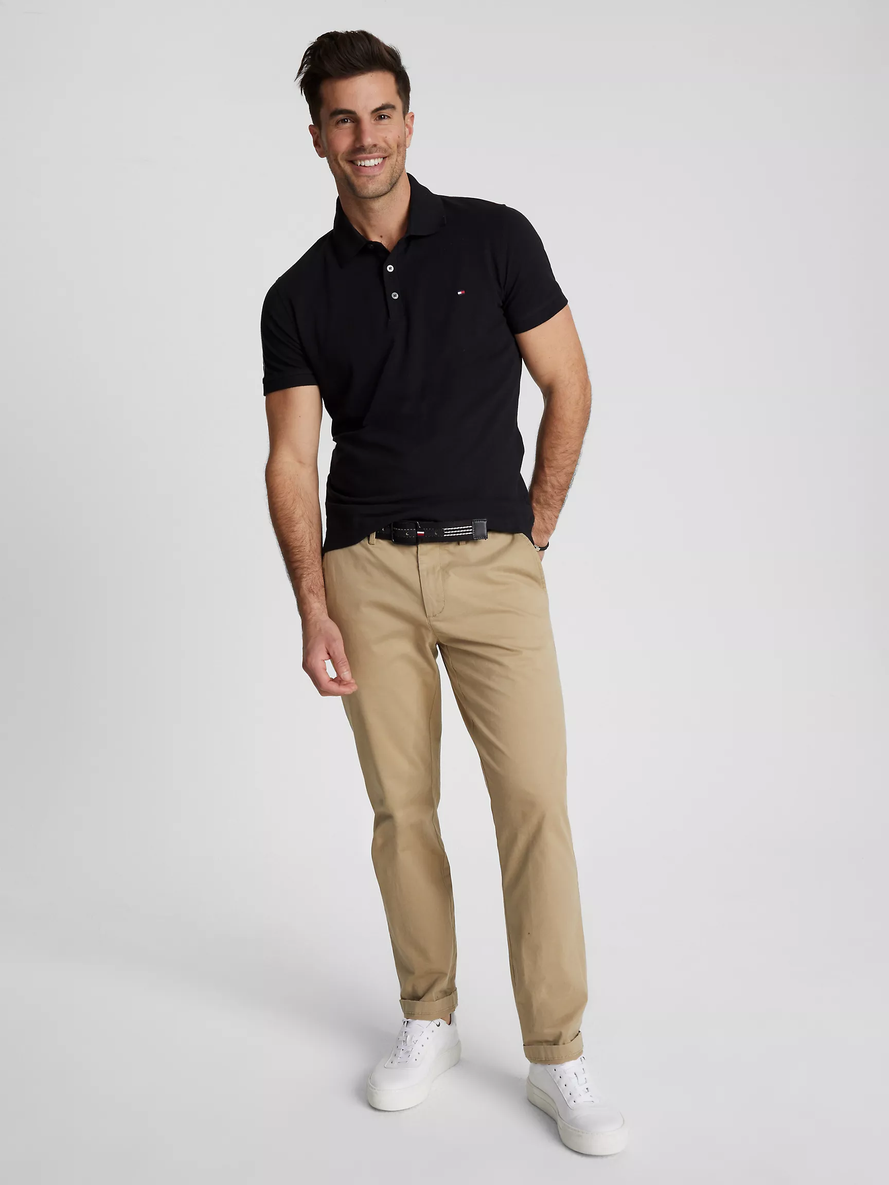 Мужское поло Tommy Hilfiger, Приталенное поло Tommy