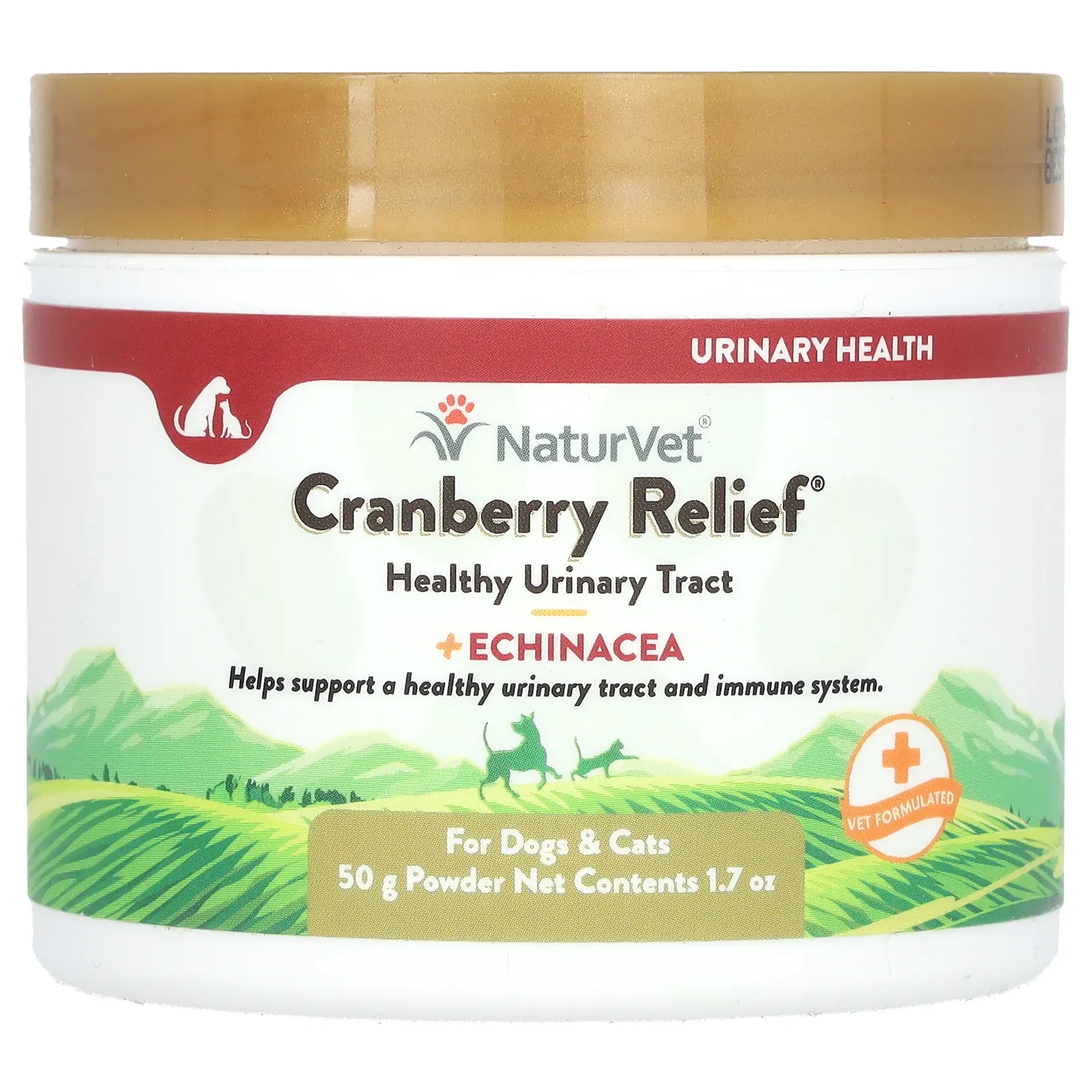 NaturVet, Cranberry Relief, с эхинацеей, для собак и кошек, 50 г (1,7 унции)
