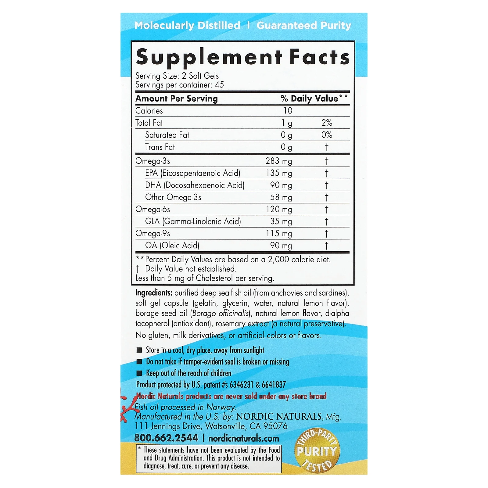 Nordic Naturals, Complete Omega, омега для детей от 6 до 12 лет, со вкусом лимона, 90 мини-капсул