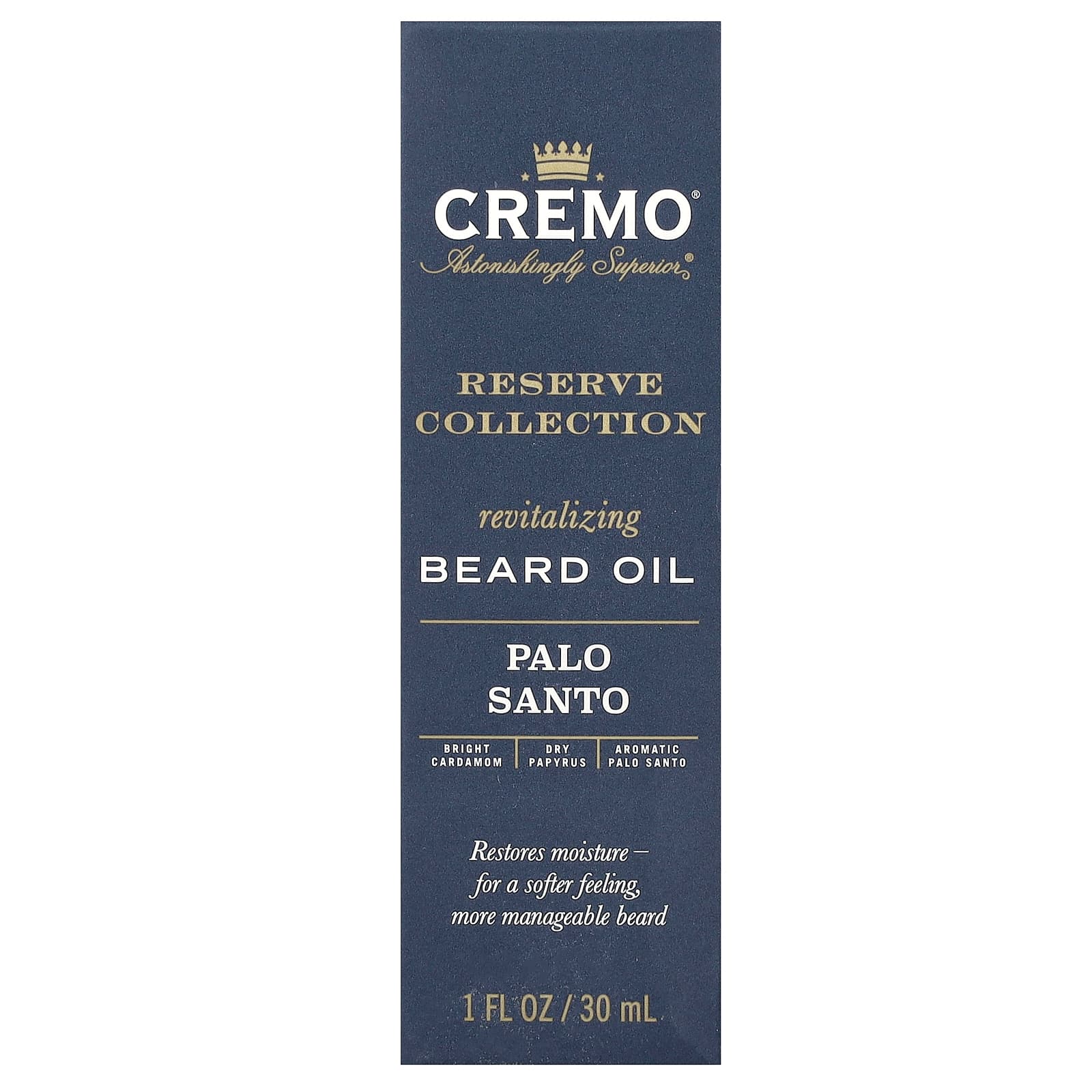 Cremo, Reserve Collection, восстанавливающее масло для бороды, пало санто, 30 мл (1 жидк. унция)