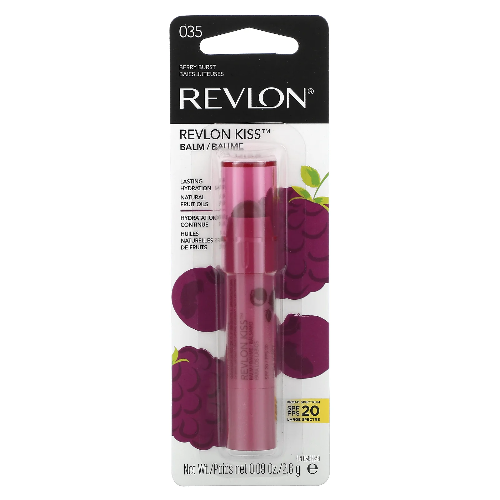 Revlon, Бальзам Kiss, оттенок 035 «Ягодный всплеск»