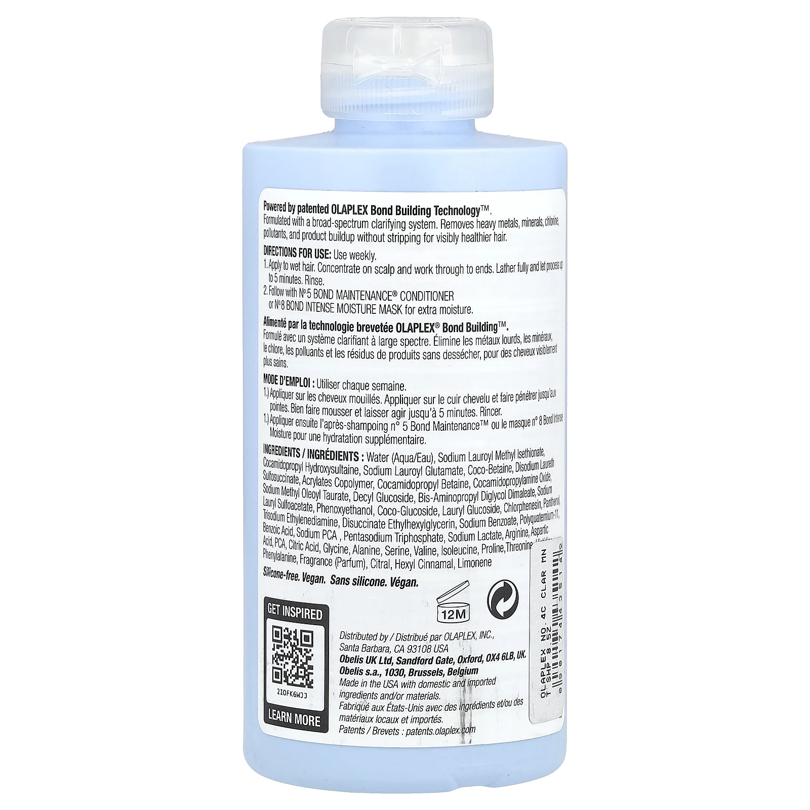 Olaplex, Очищающий шампунь N ° 4C Bond Maintenance®, 250 мл (8,5 жидк. Унции)