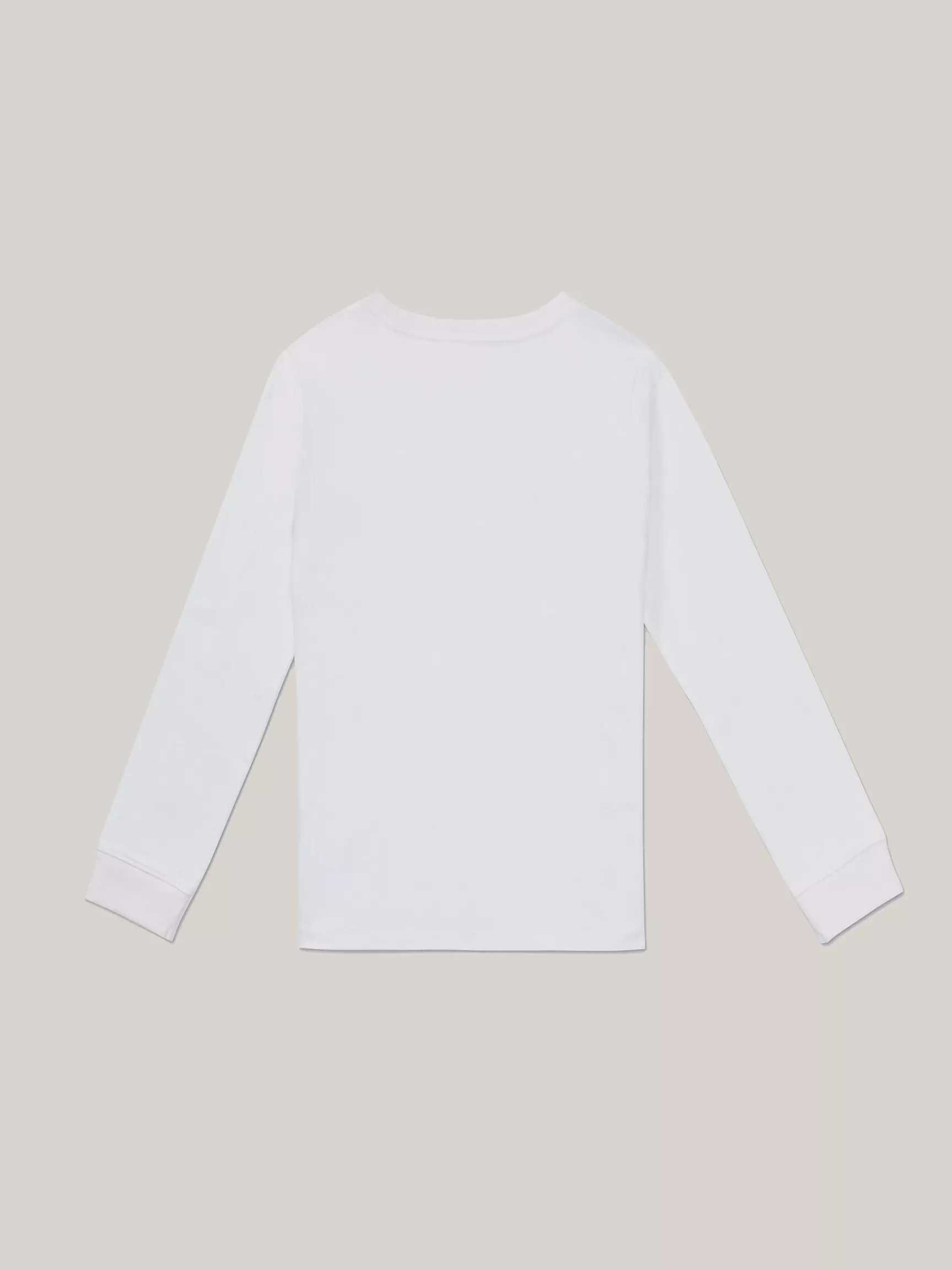 Футболка Tommy Hilfiger для мальчиков, Детская футболка с длинным рукавом и флаговыми полосками