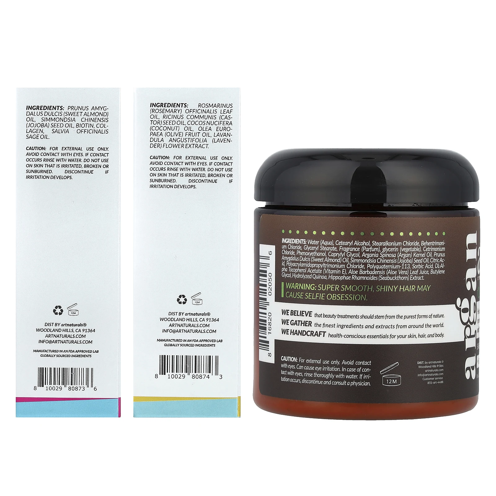 artnaturals, iHerb Exclusive, набор для здоровых волос, набор из 5 предметов