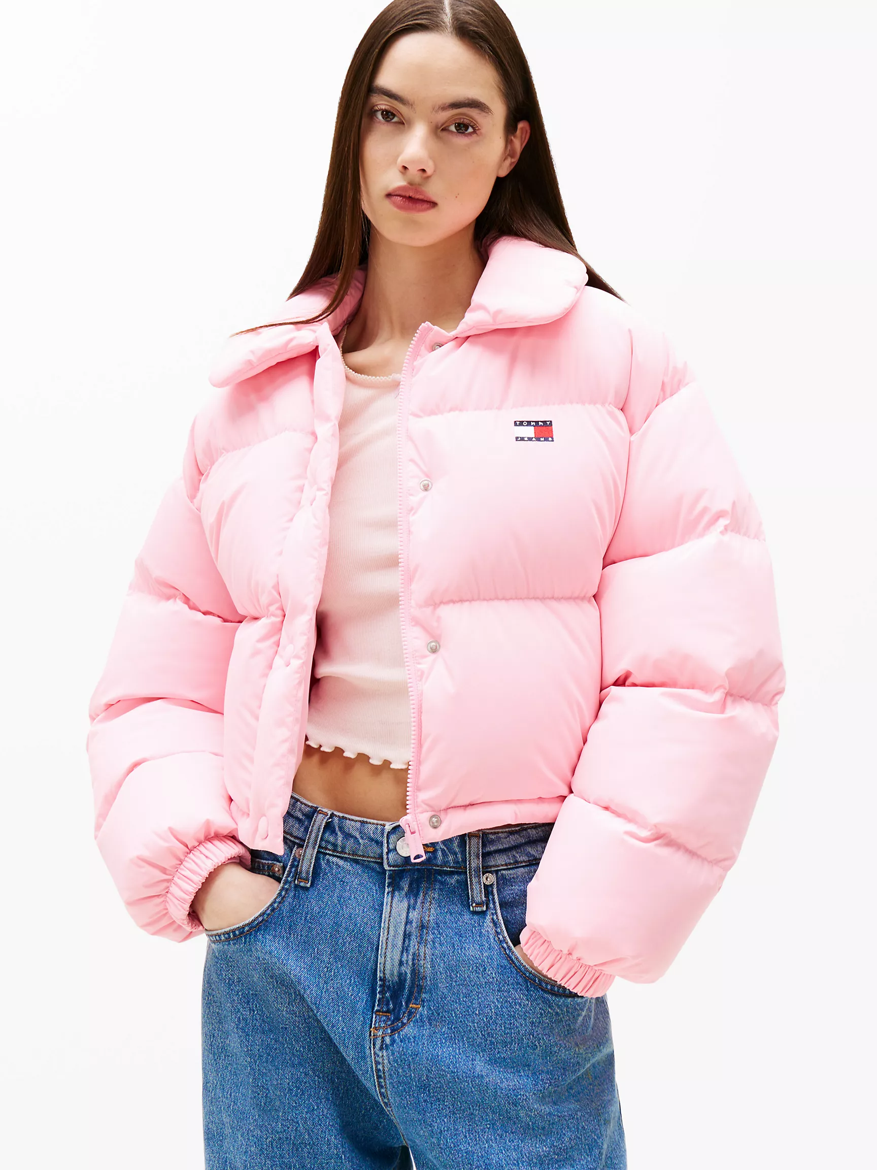 Женская куртка Tommy Hilfiger, Укороченный пуховик