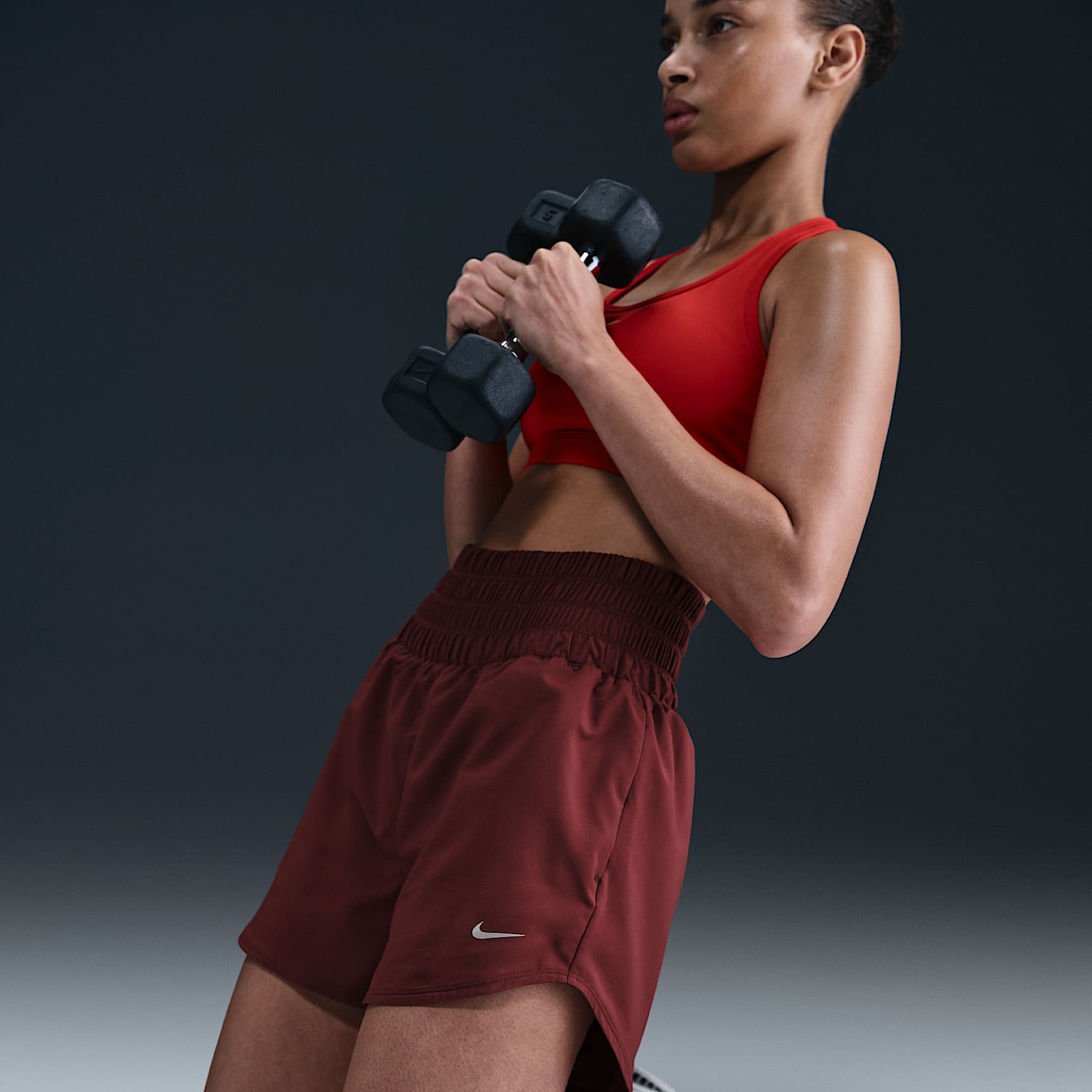Nike One Women's Dri-FIT Ultra High-Waisted 3" Brief-Lined Shorts