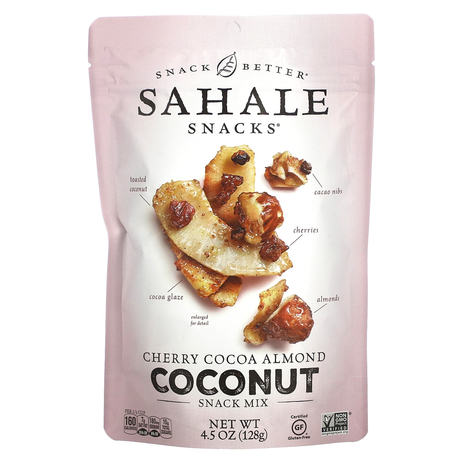 Sahale Snacks, Смесь снеков, вишня, какао, миндаль и кокос, 128 г (4,5 унции)