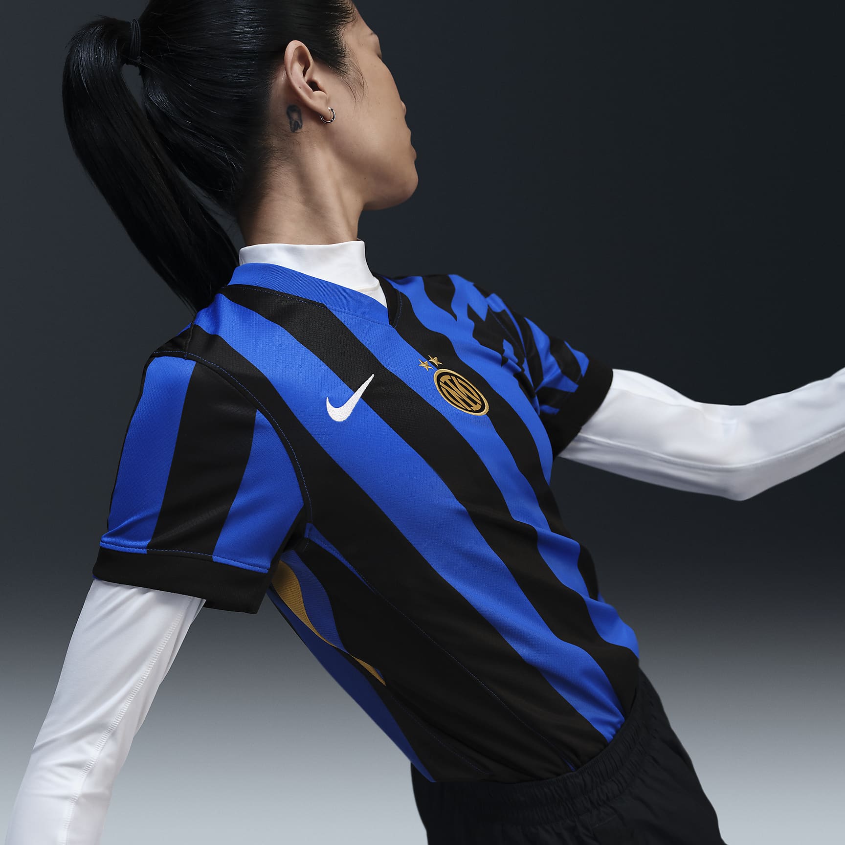 Inter Milan 2024/25 Stadium Home Women's Nike Dri-FIT Soccer Replica Jersey