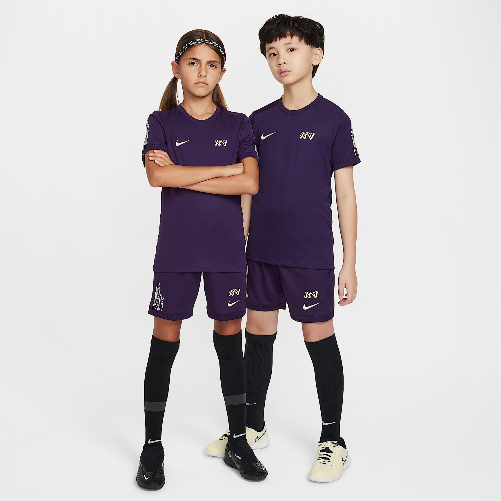 Kylian Mbappé Academy Big Kids' Dri-FIT Soccer Shorts
