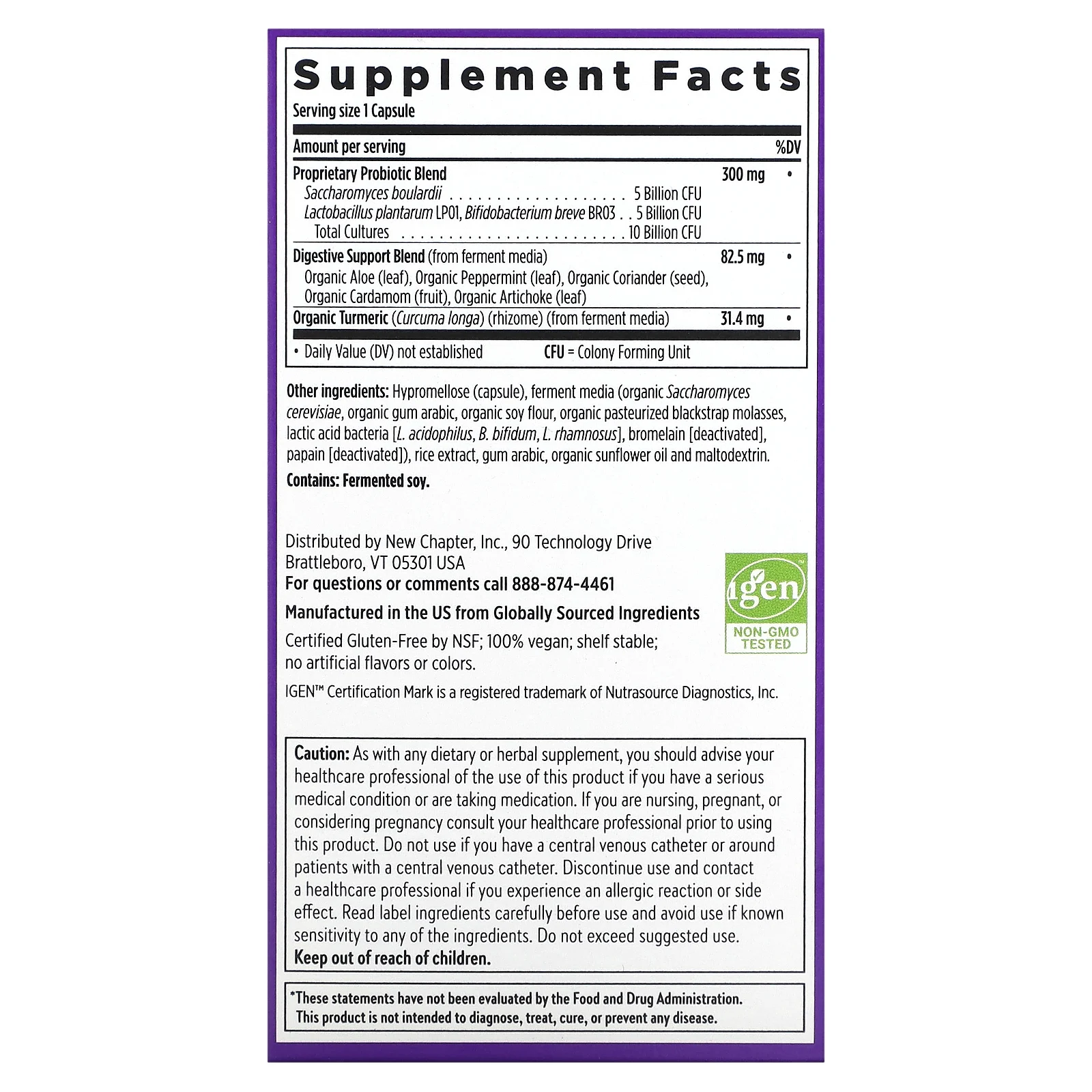 New Chapter, Пробиотик All-Flora, 10 млрд КОЕ, 60 веганских капсул