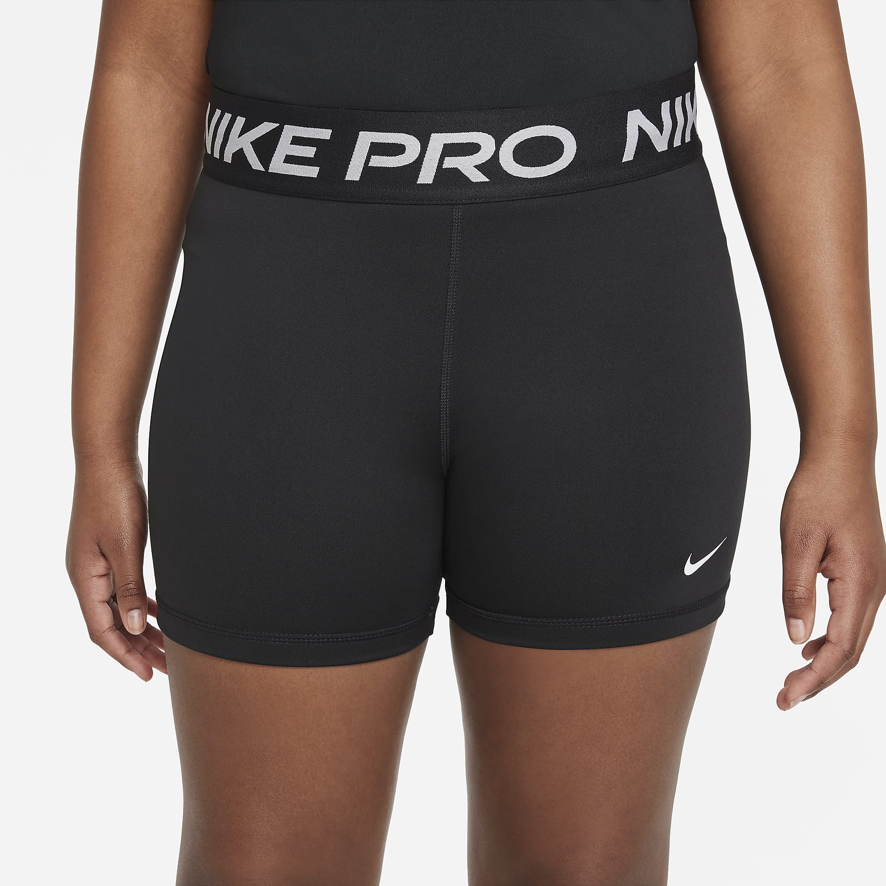 Nike Pro Girls' Dri-FIT Shorts (Extended Size)