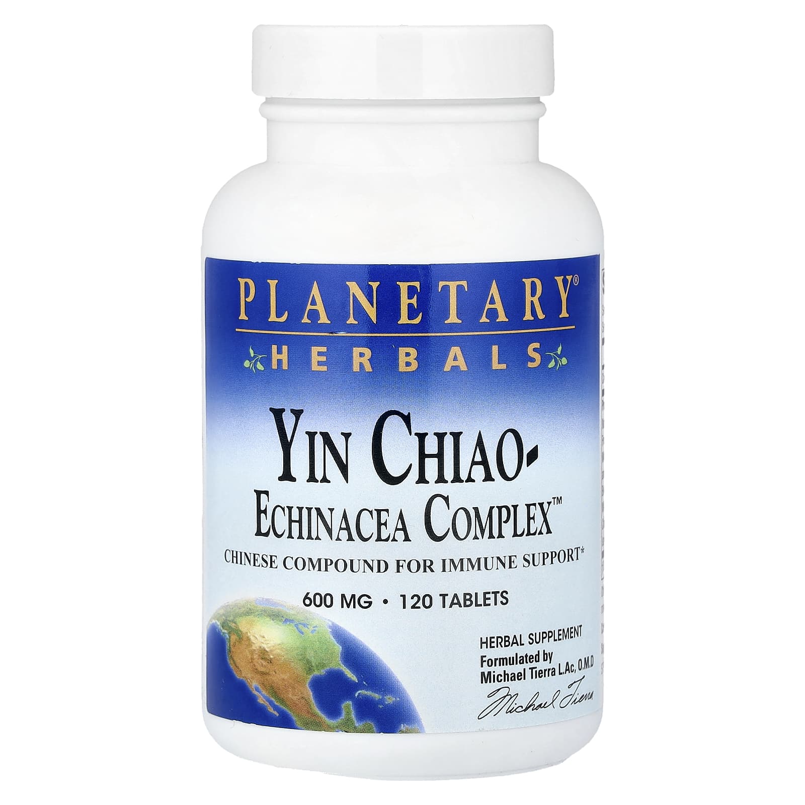Planetary Herbals, Yin Chiao-Echinacea Complex™, 120 таблеток