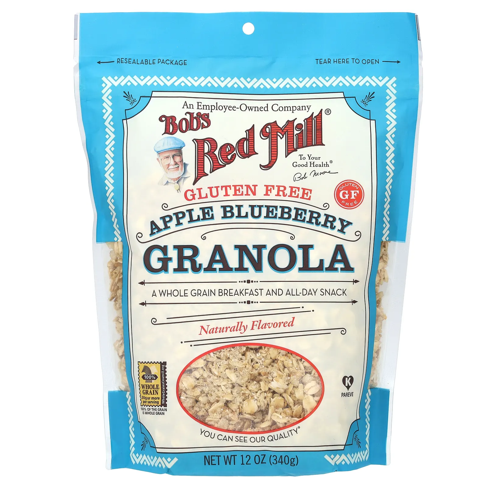 Bob's Red Mill, Гранола с яблоком и черникой, без глютена, 340 г (12 унций)