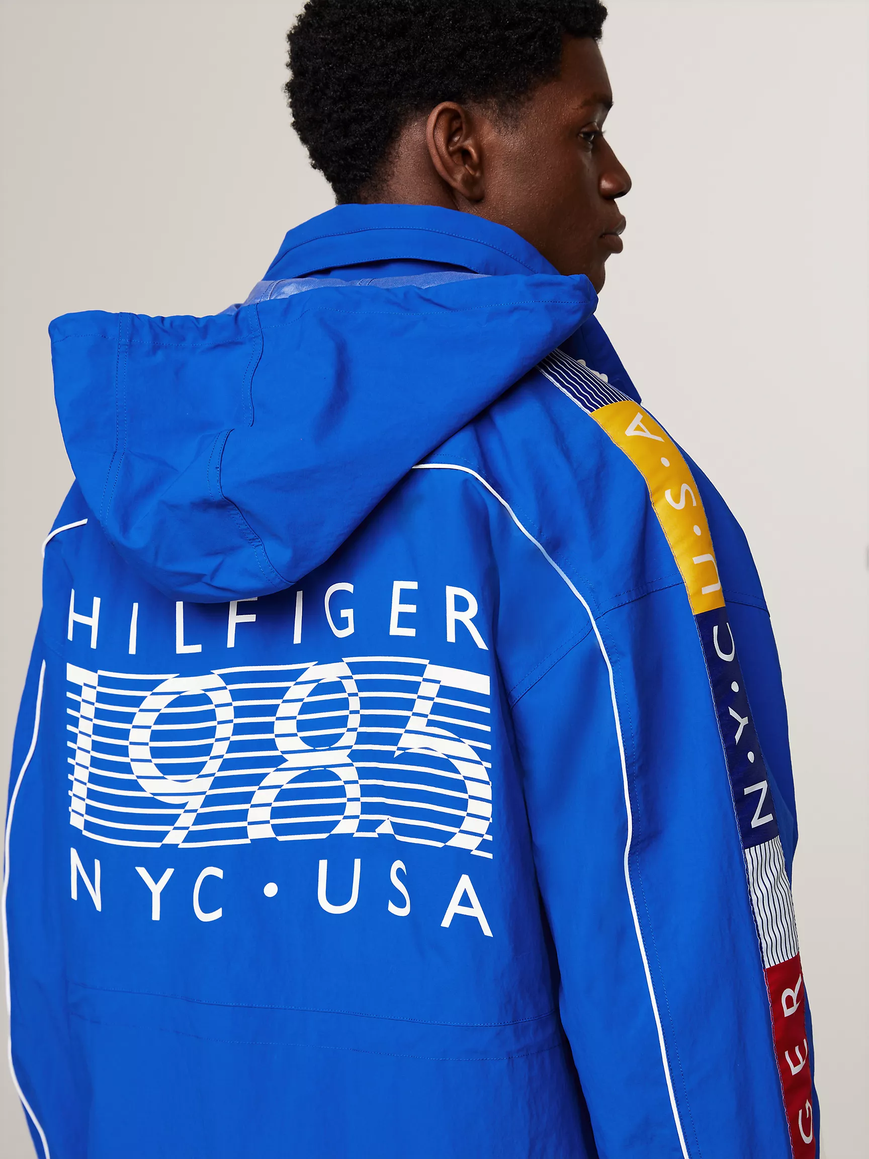 Мужская куртка Tommy Hilfiger, Ветровка Hilfiger Team с капюшоном