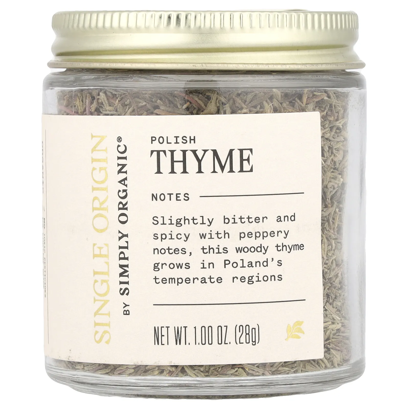 Simply Organic, Single Origin, польский чабрец, 28 г (1 унция)