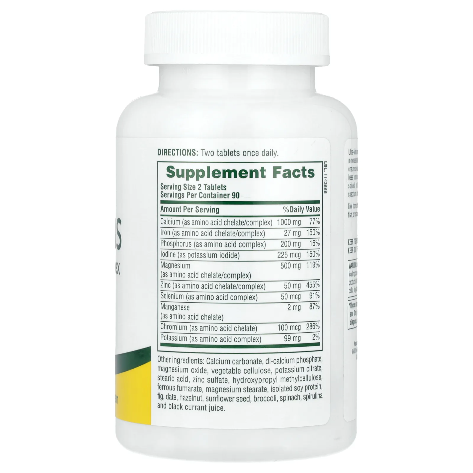 NaturesPlus, Ultra-Mins, мультиминералы с цельными продуктами, 180 таблеток