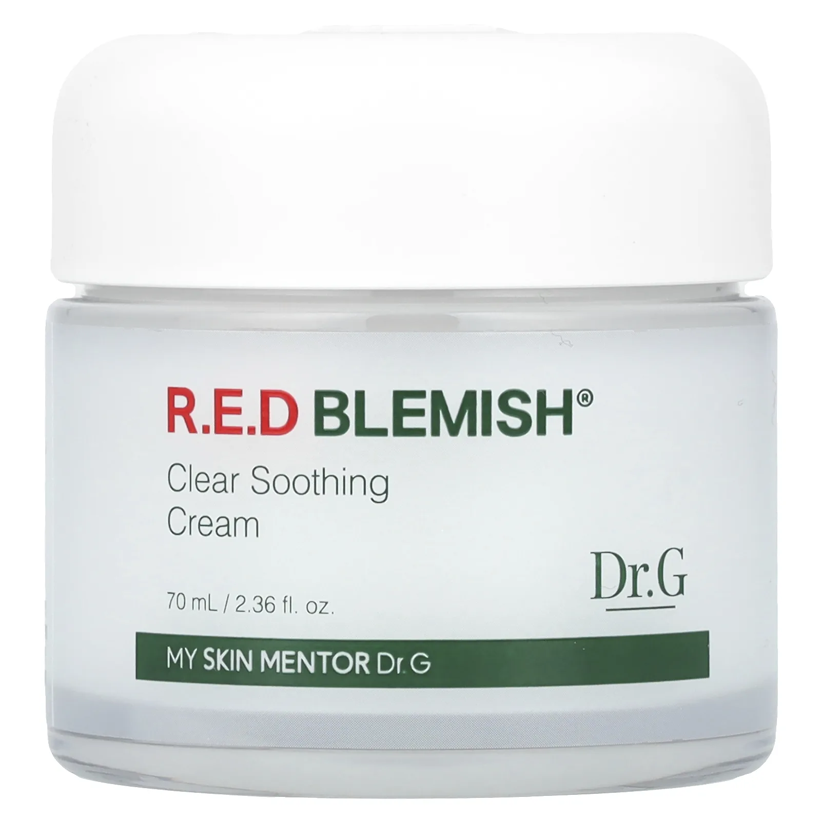 Dr. G, RED Blemish, очищающий успокаивающий крем против несовершенств, 70 мл (2,36 жидк. унции)