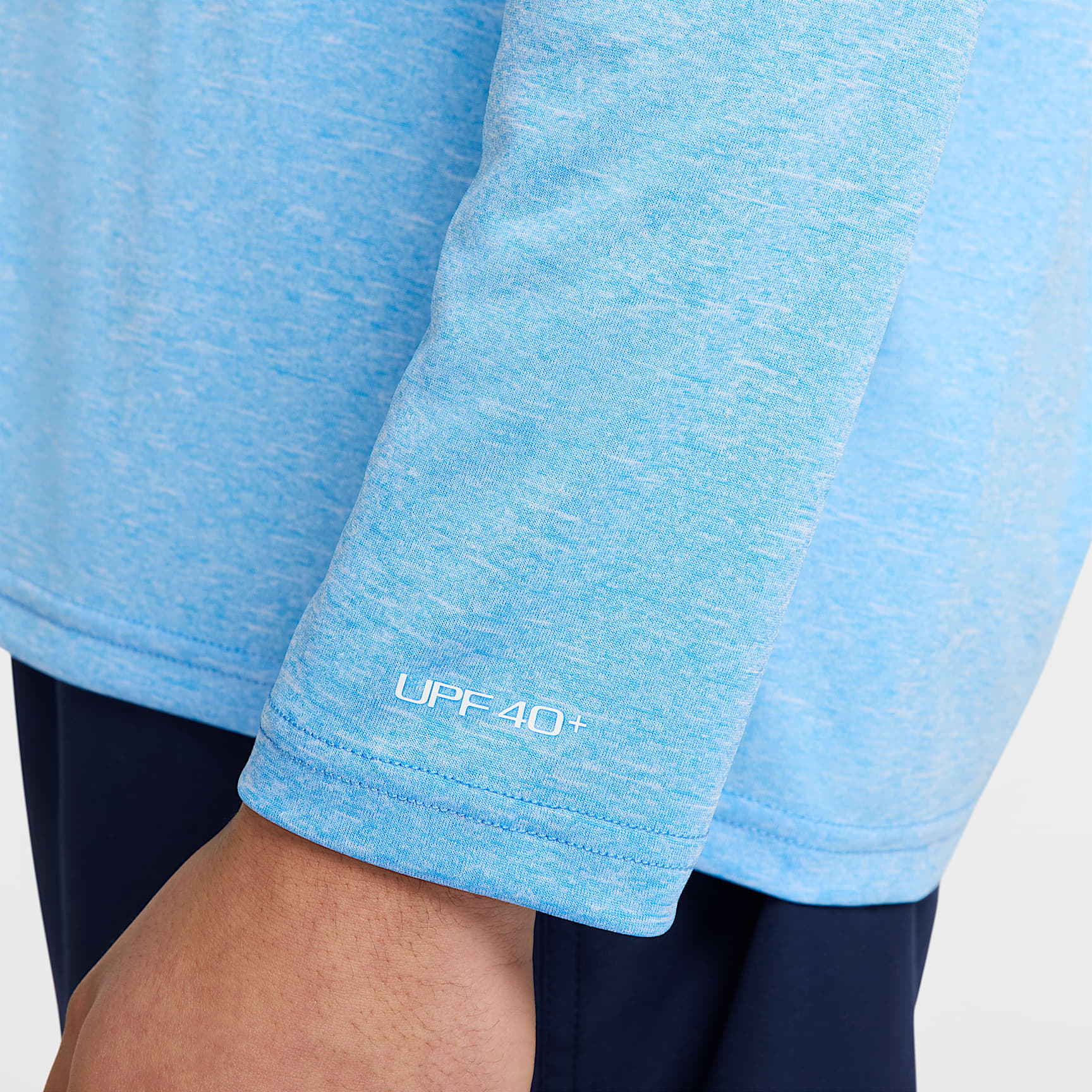 Nike Men's Heathered Long-Sleeve Hydroguard Swim Shirt