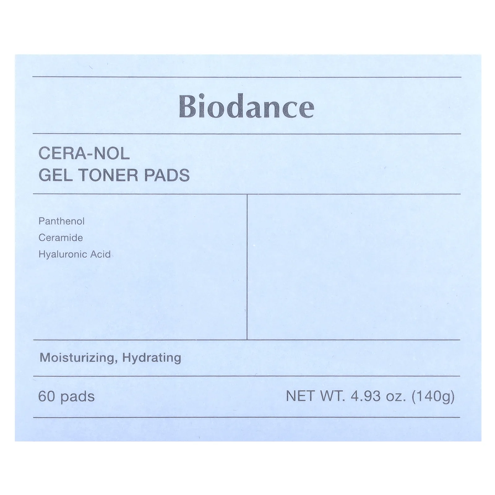 Biodance, Гелевые диски с тонером Cera-Nol, 60 шт.
