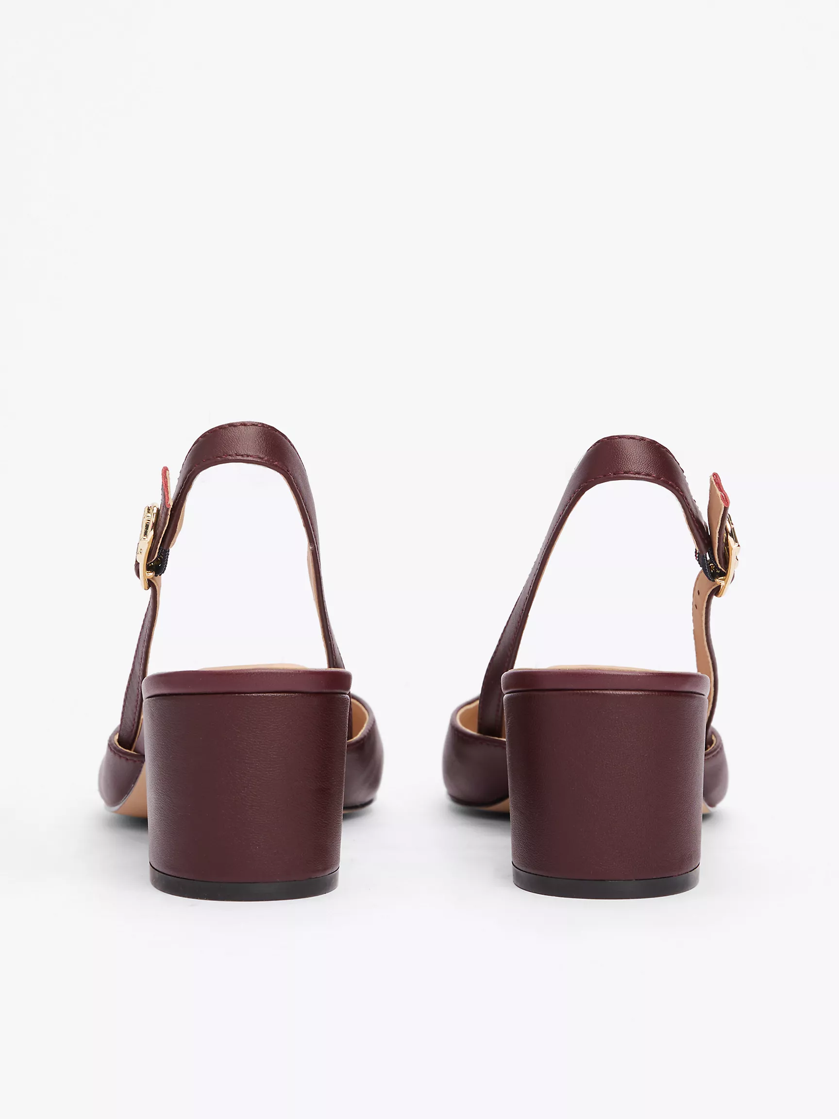 Женская обувь Tommy Hilfiger, Кожаные туфли с открытой пяткой и монограммным узором