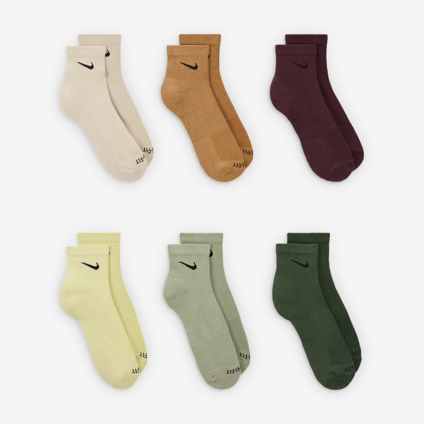 Nike Everyday Plus Cushioned Training Ankle Socks (6 Pairs)