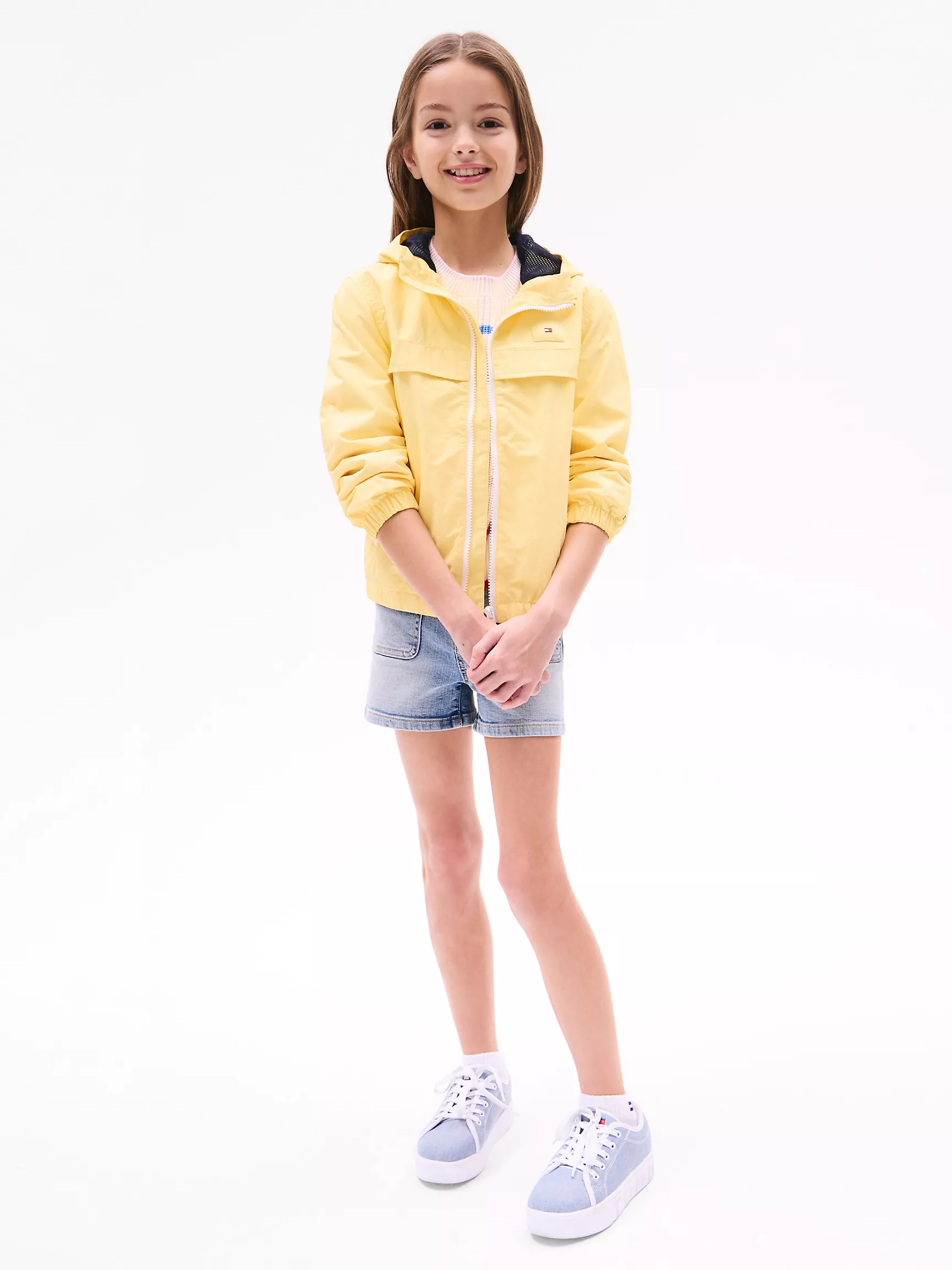 Куртка для девочки Tommy Hilfiger, Детская ветровка Chicago с капюшоном