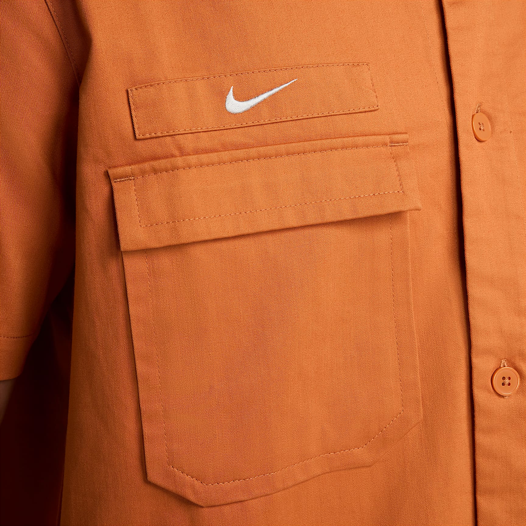 Club América Men's Nike Life Woven Military Short-Sleeve Button-Down Shirt