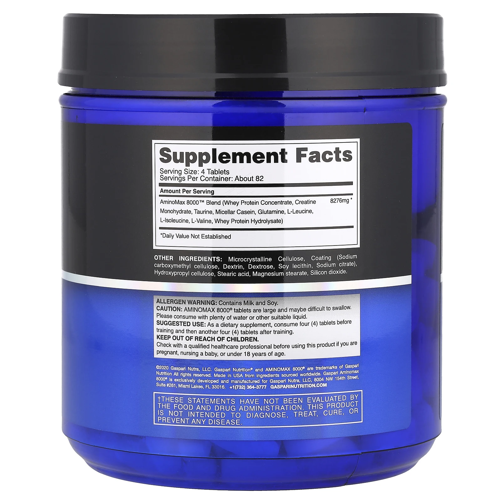 Gaspari Nutrition, AminoMax 8000, комплекс для физически активных людей, 325 таблеток