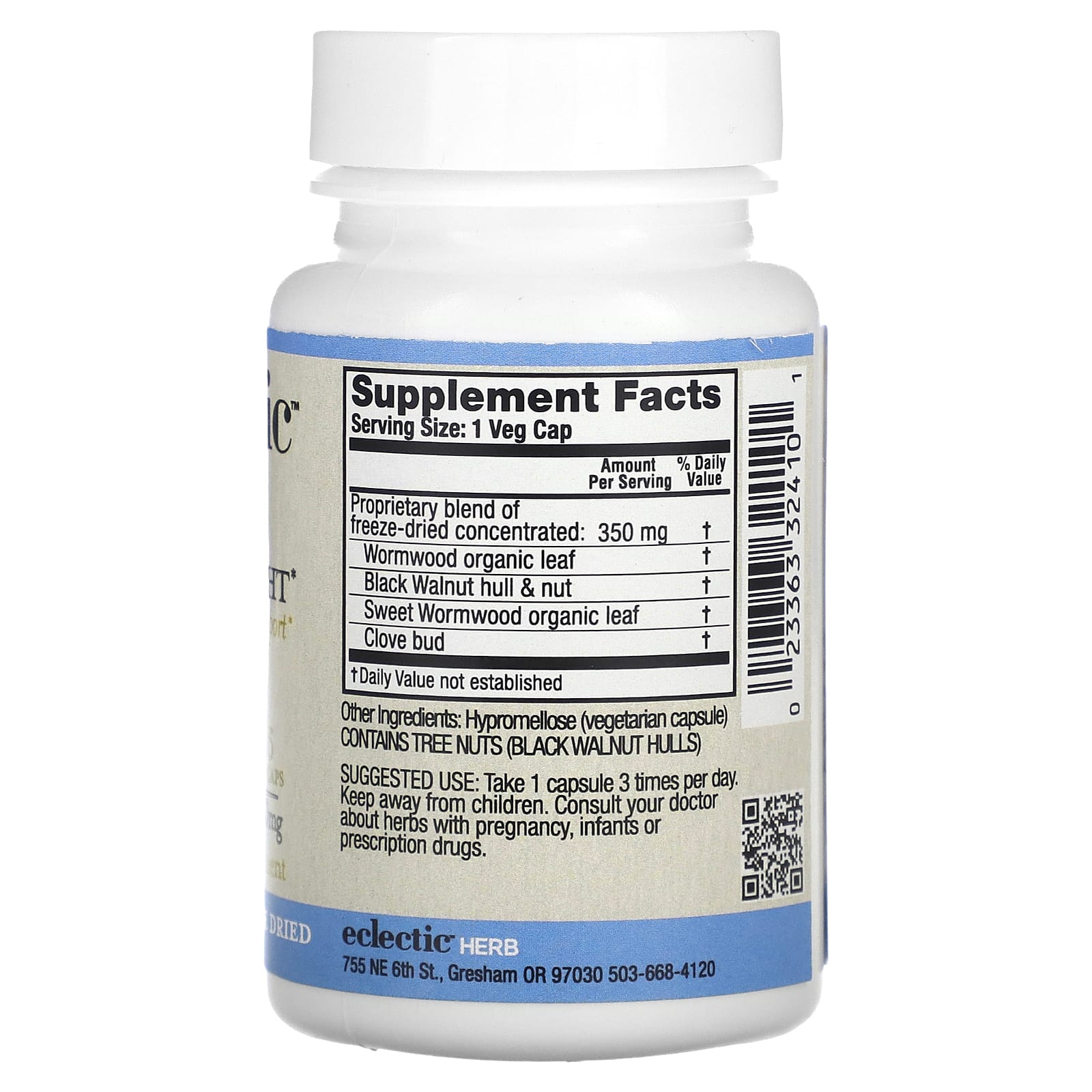 Eclectic Herb, Parafight, сублимированный концентрат, 350 мг, 45 веганских капсул