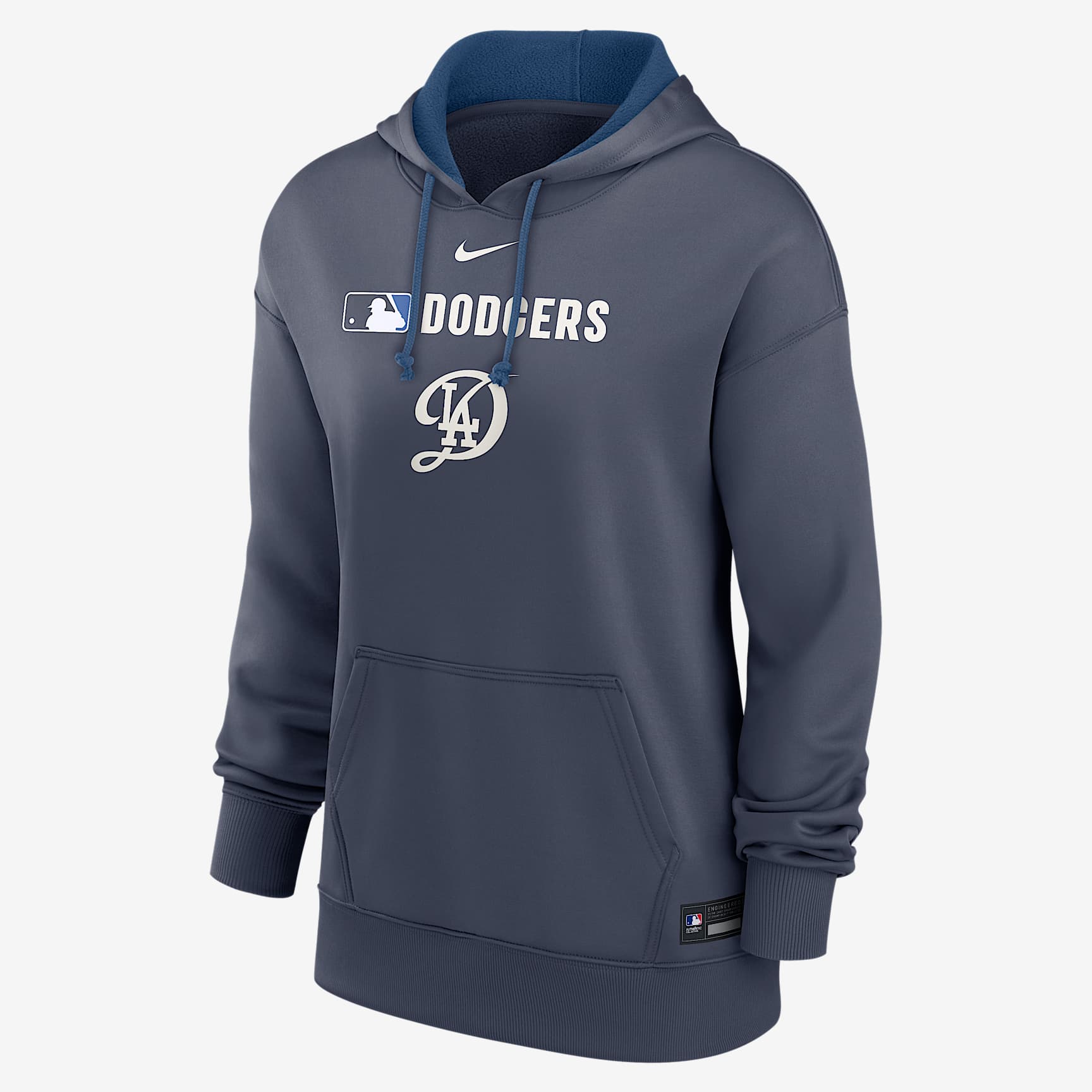 Los Angeles Dodgers Authentic Collection City Connect Women's Nike Therma MLB Pullover Hoodie