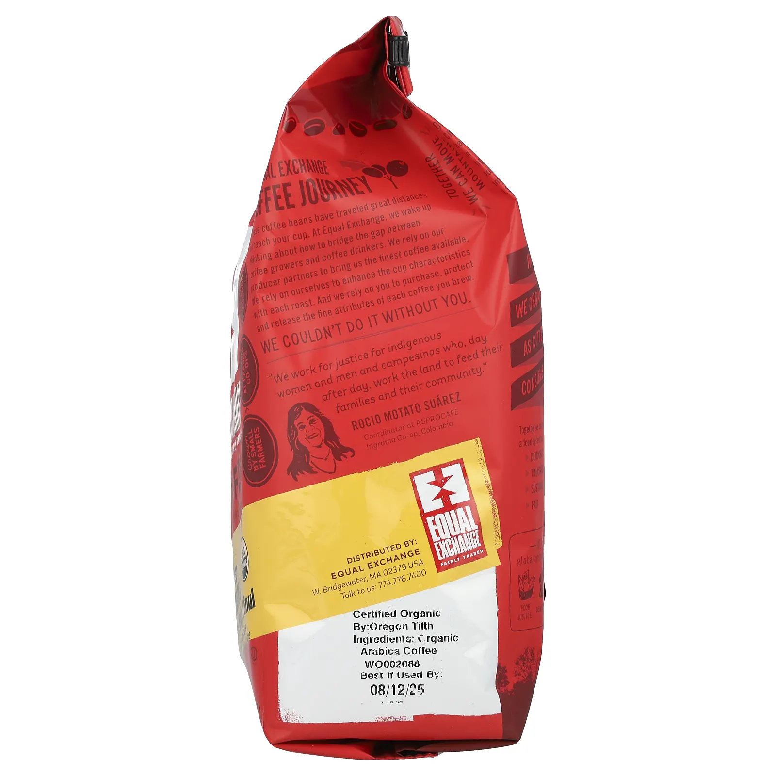 Equal Exchange, органический кофе, для ума, души и тела, цельные зерна, средняя обжарка, 340 г (12 унций)