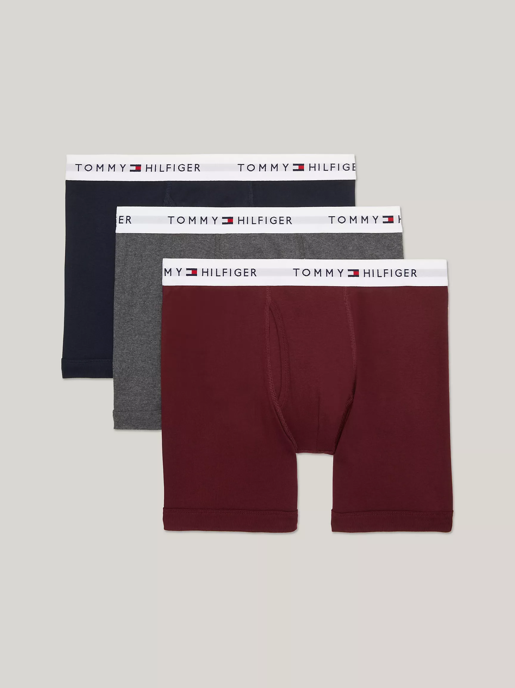 Мужское нижнее белье Tommy Hilfiger, Классические хлопковые трусы-боксёры (набор 3 шт.)