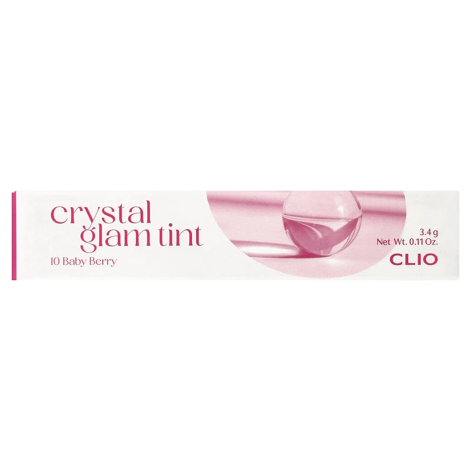Clio, Crystal Glam, оттенок Baby Berry, 10 ягод, 3,4 г (0,11 унции)