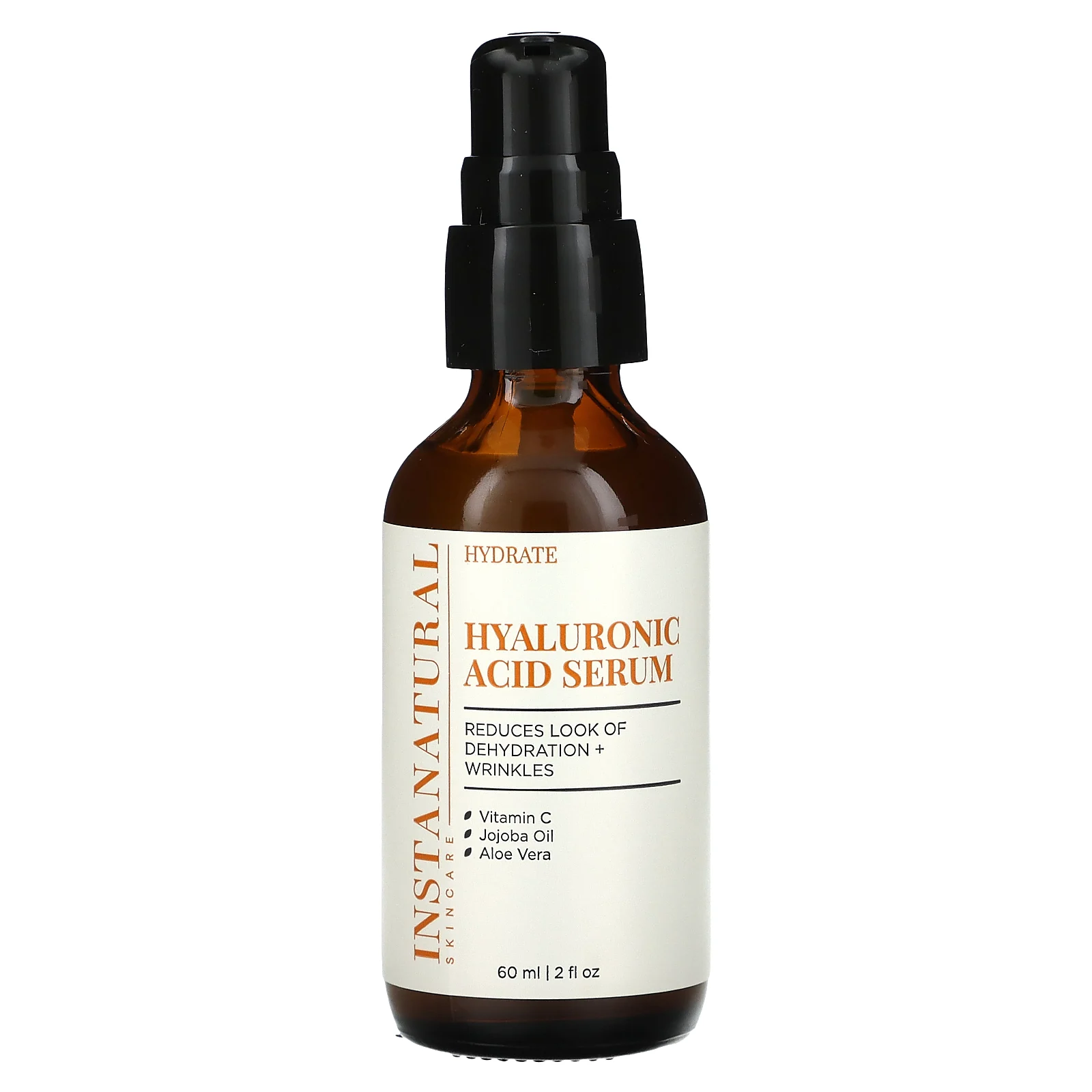 InstaNatural, сыворотка с гиалуроновой кислотой, 60 мл (2 жидк. унции)