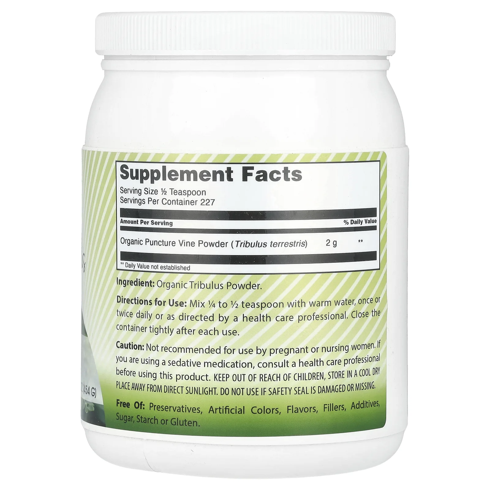 Amazing India, Organic Tribulus, сертифицированный органический порошок, 454 г (16 унций)