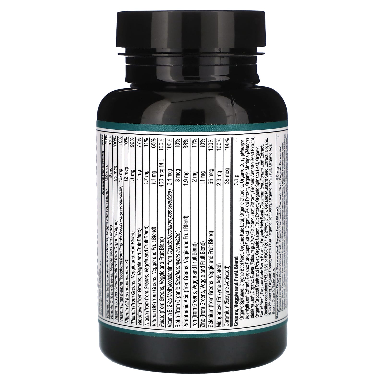 Ancient Nutrition, Органическая суперзелень + мультивитамины, 90 таблеток