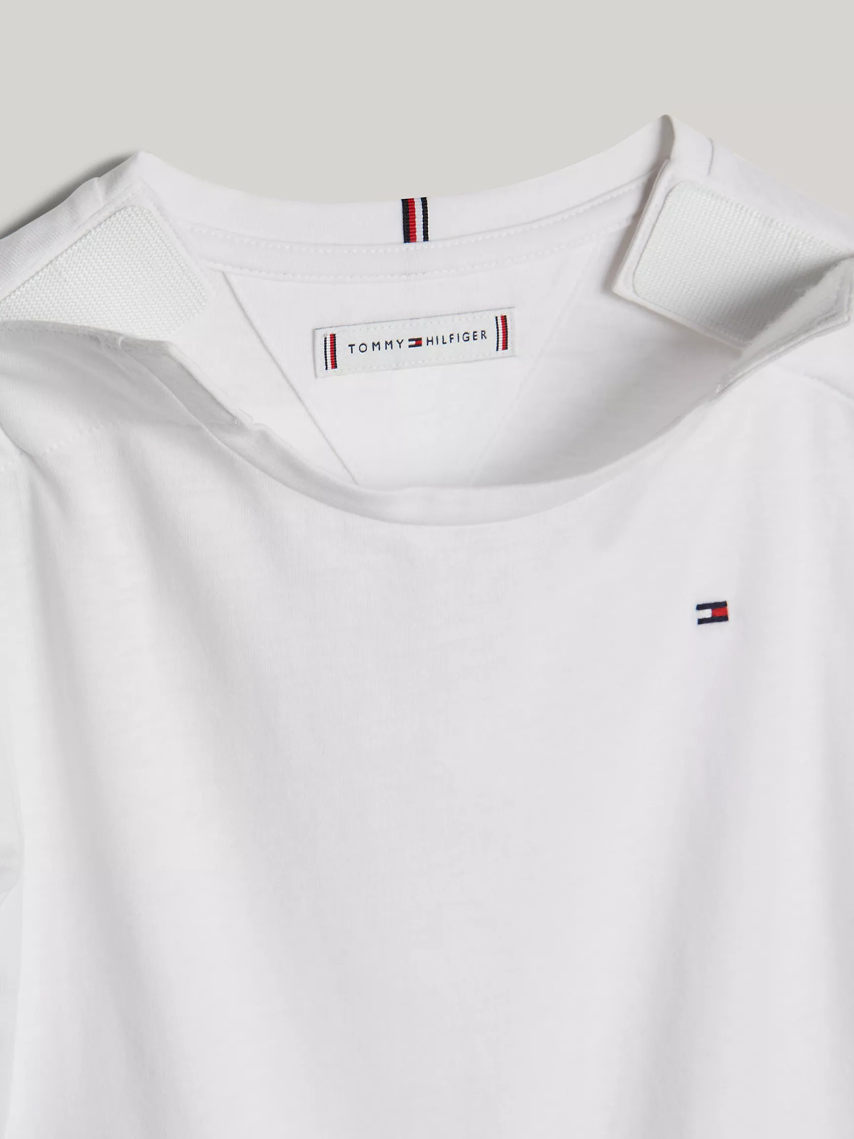 Топ для девочек Tommy Hilfiger, Детская приталенная футболка с рукавами-воланами